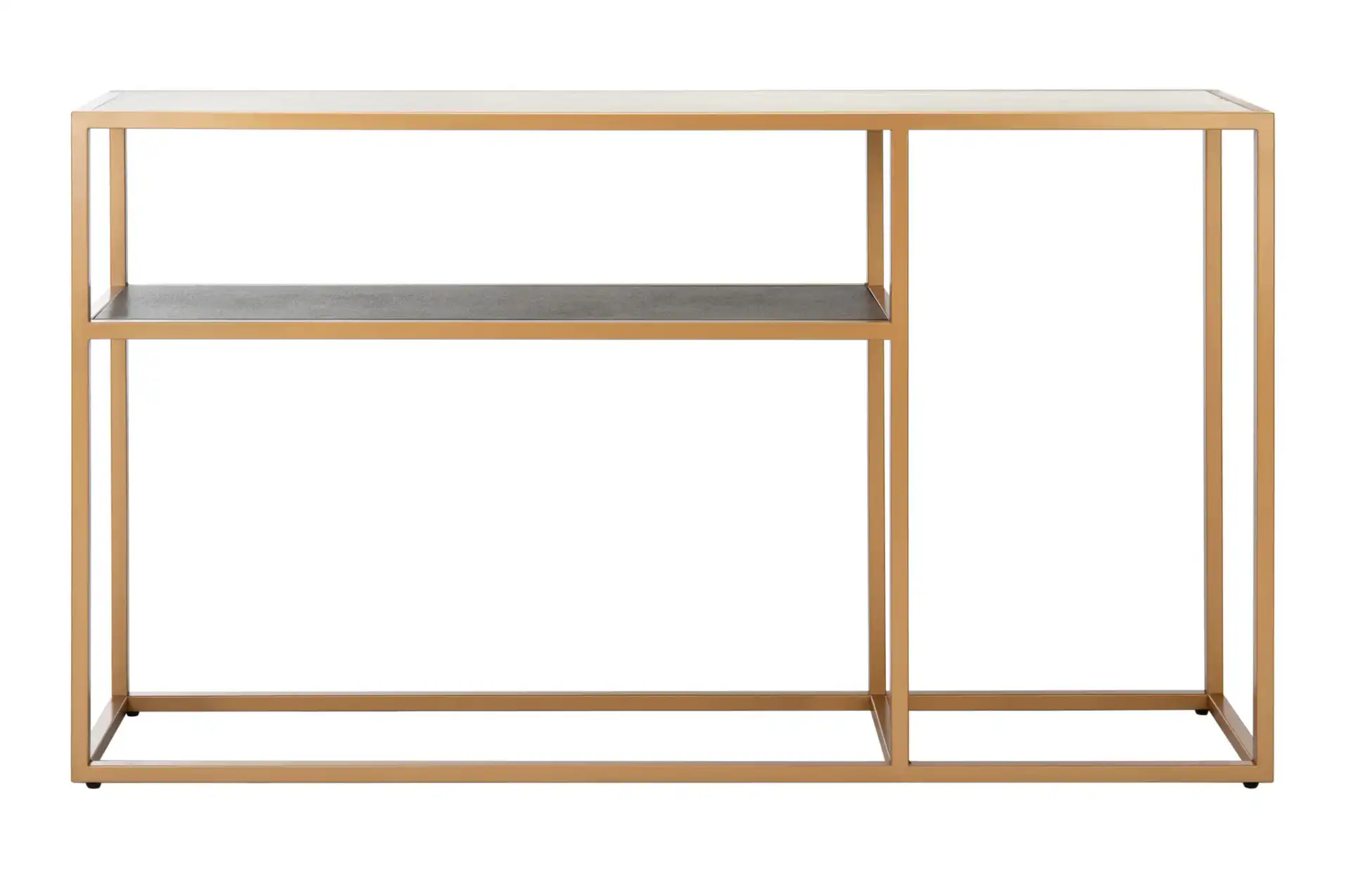 Octavia Console Table in Beige / Black / Gold, detail view
