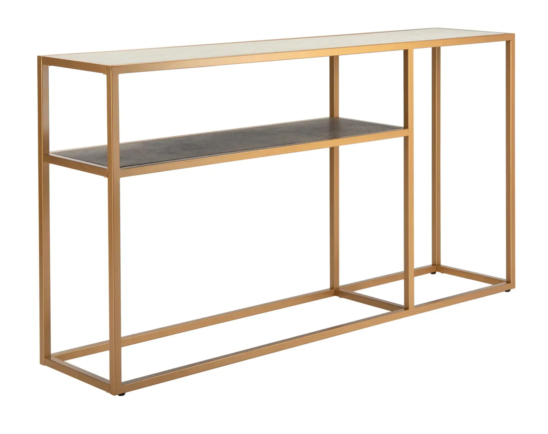 Octavia Console Table in Beige / Black / Gold, detail view