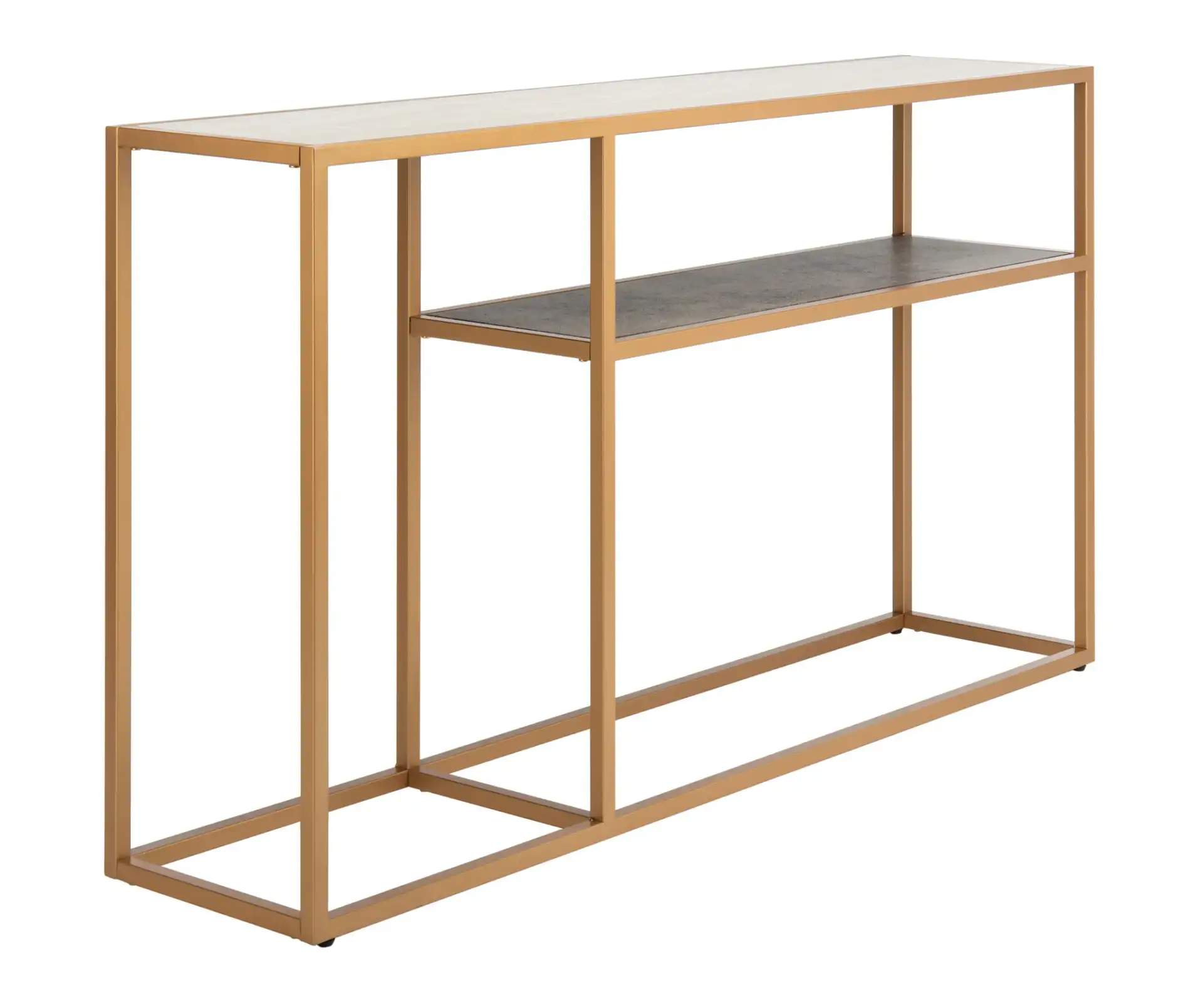 Octavia Console Table in Beige / Black / Gold, detail view