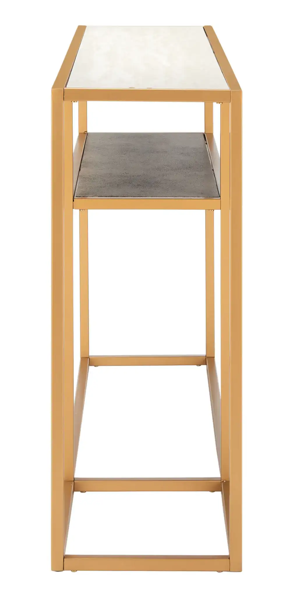 Octavia Console Table in Beige / Black / Gold, detail view
