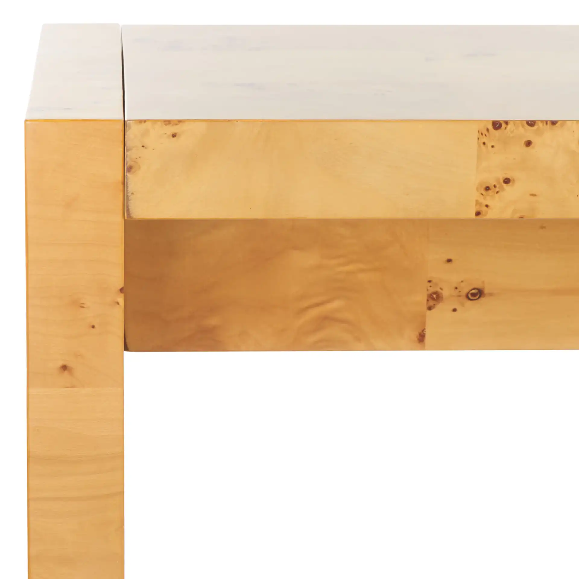 Cella Console Table in Natural in a styled room