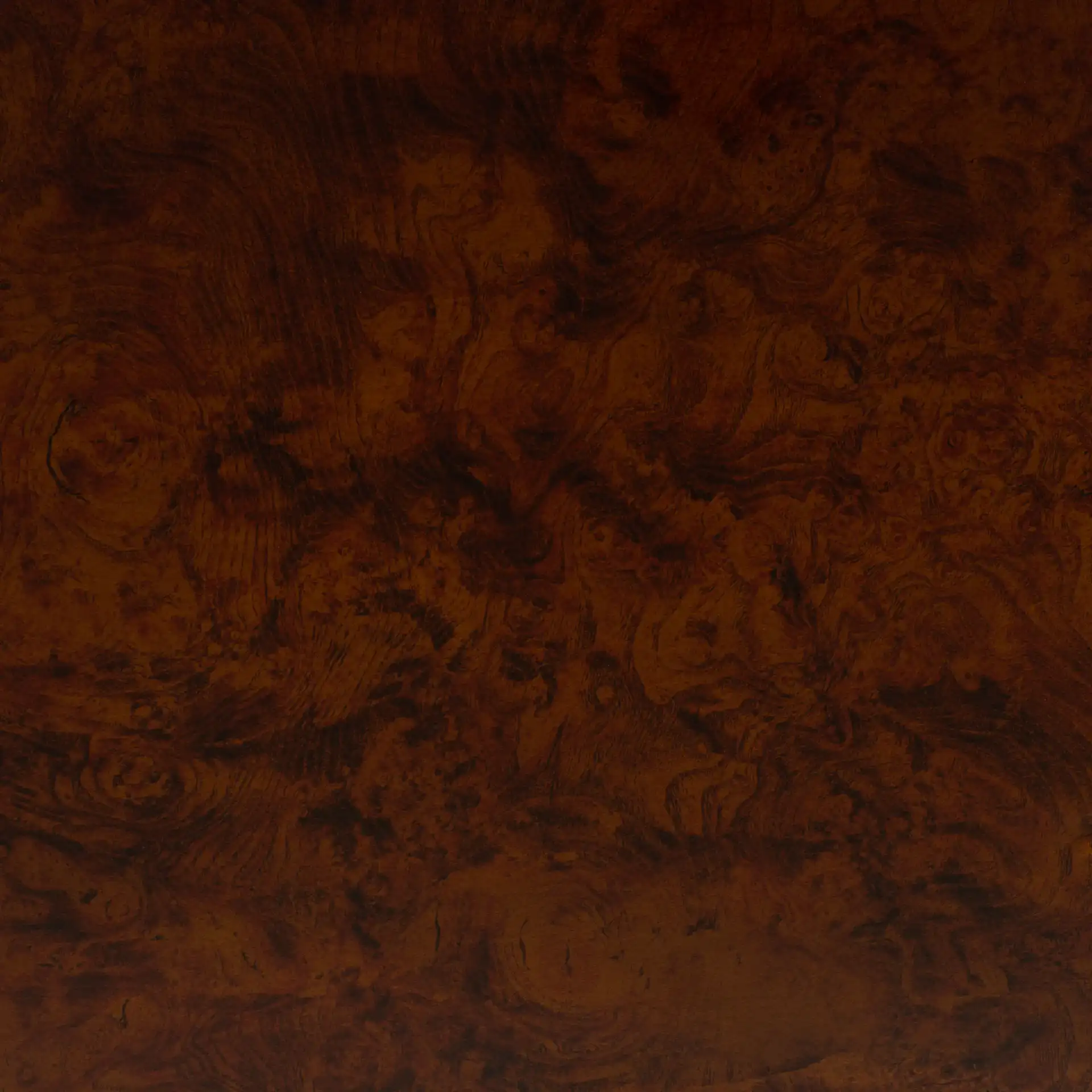 Tudor Two-Shelf Console Table in Dark Brown / Gold, detail view