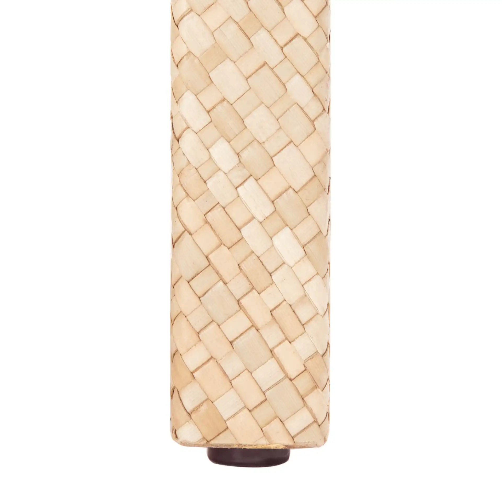 Apis Raffia Console Table in Light Natural / Gold, detail view