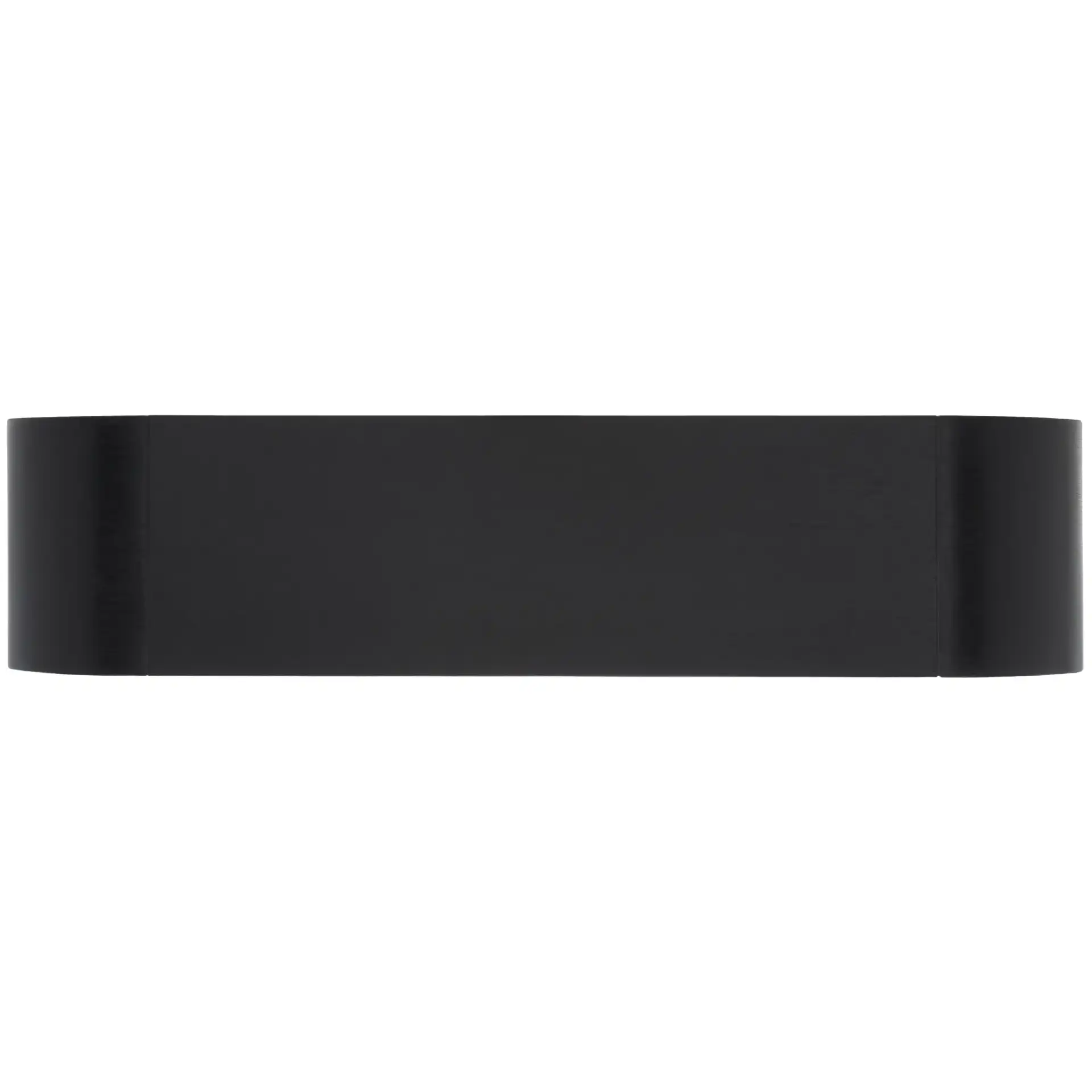 Liasonya Curved Console Table in Black, detail view