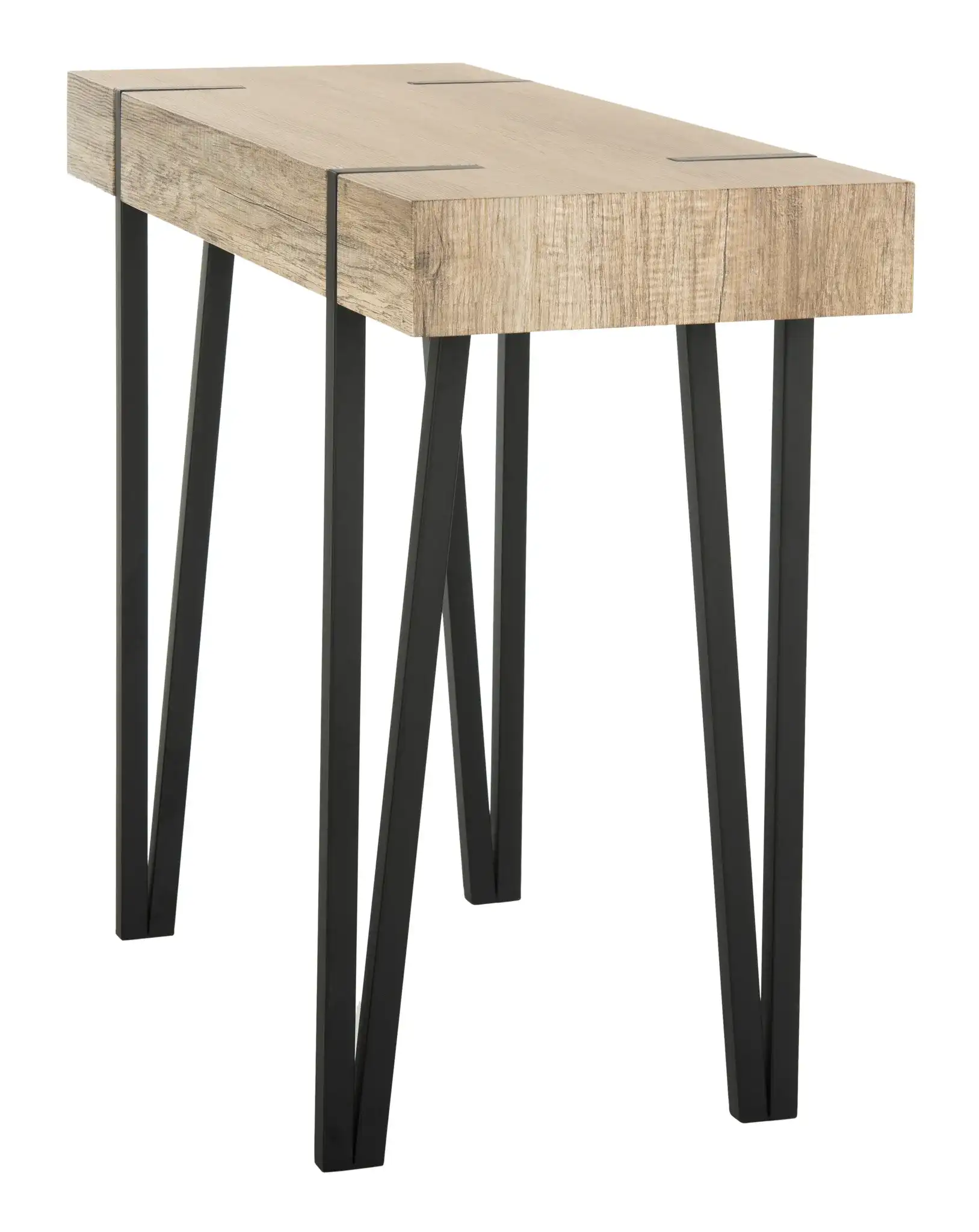 Alyssa Console Table in Multicolor / Brown / Black, detail view