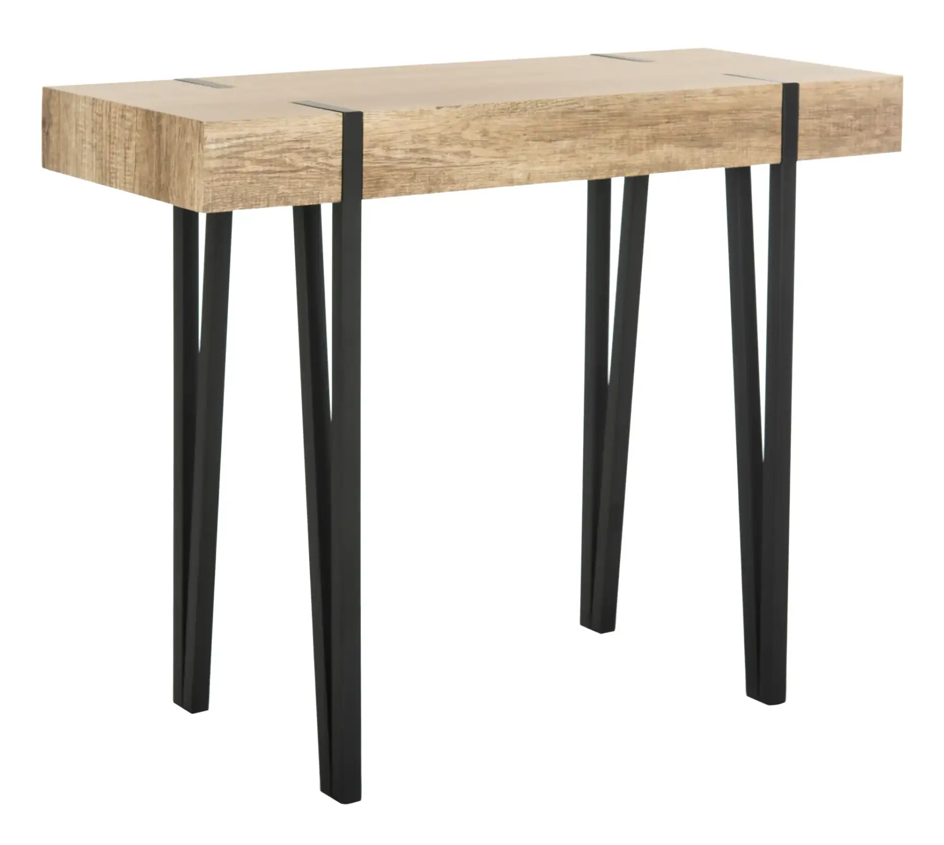 Alyssa Console Table in Multicolor / Brown / Black, detail view