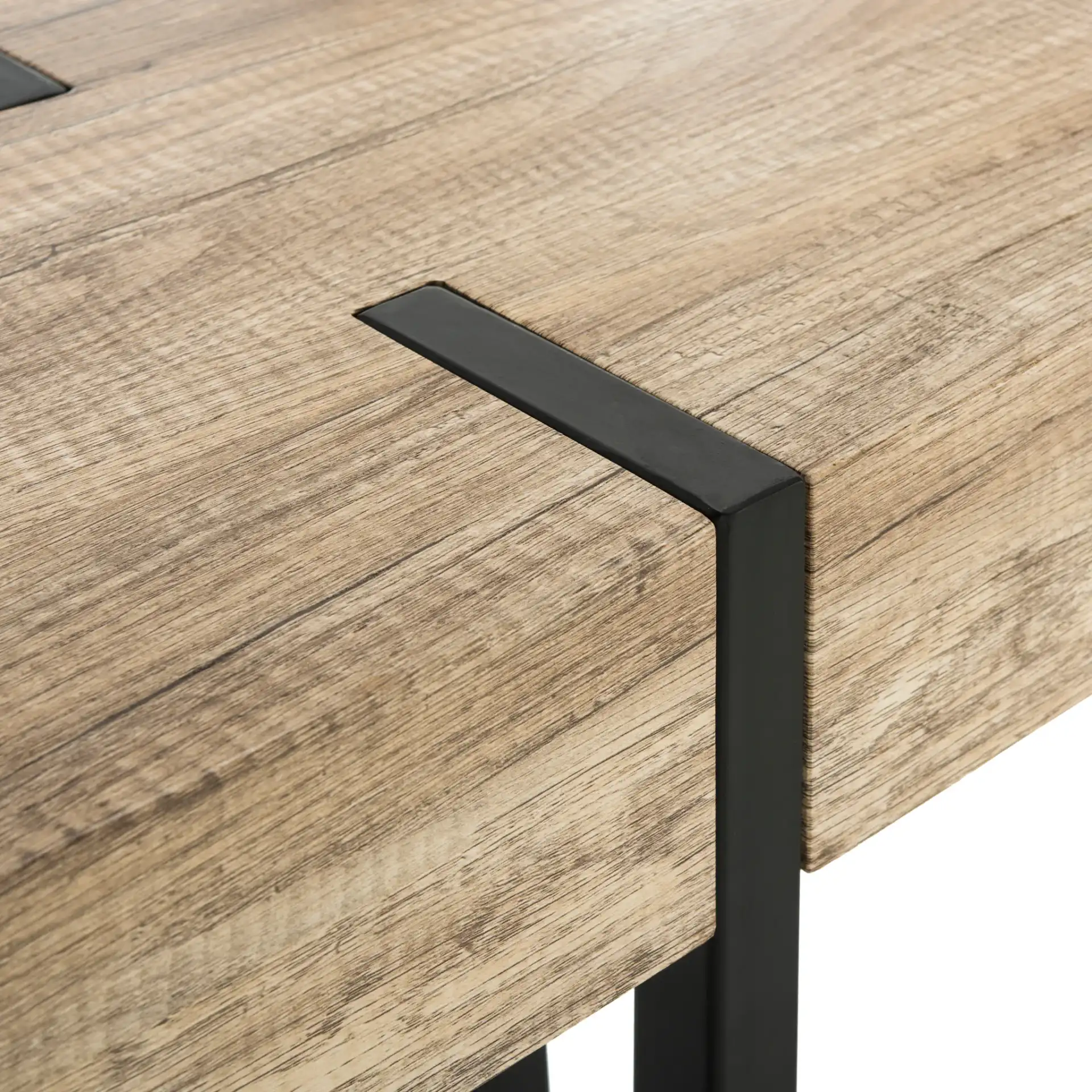 Alyssa Console Table in Multicolor / Brown / Black, detail view