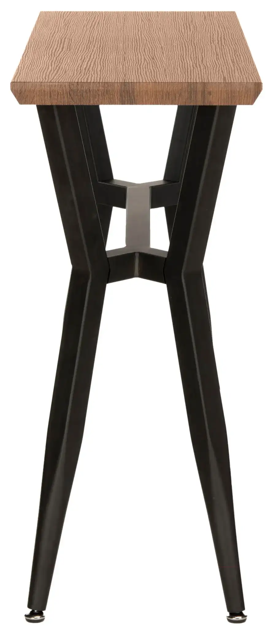 Andrew Console Table in Brown / Black, detail view