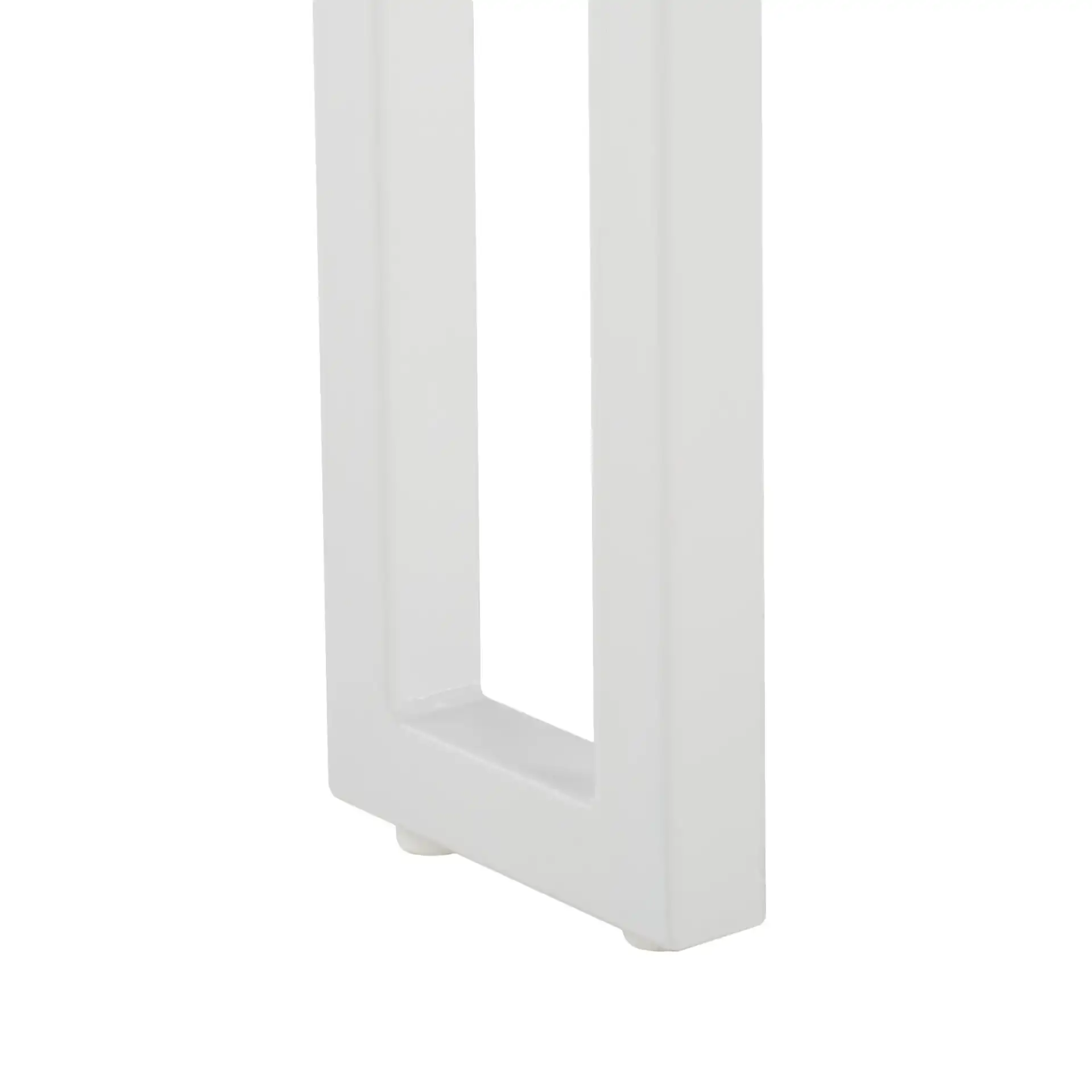 Aberton Console Table in Natural / White, detail view
