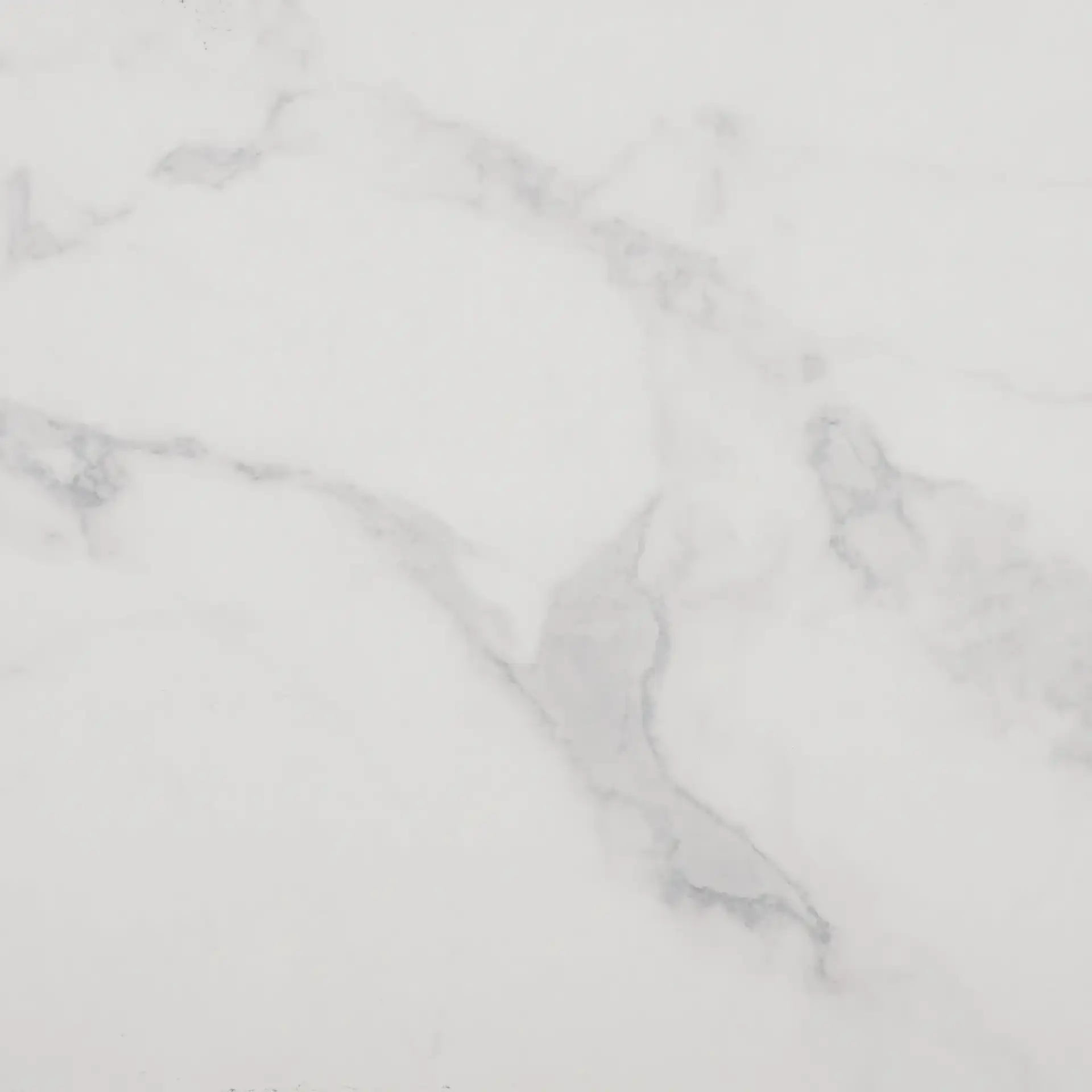 Edgefield Console Table in White Faux Marble / Black, detail view