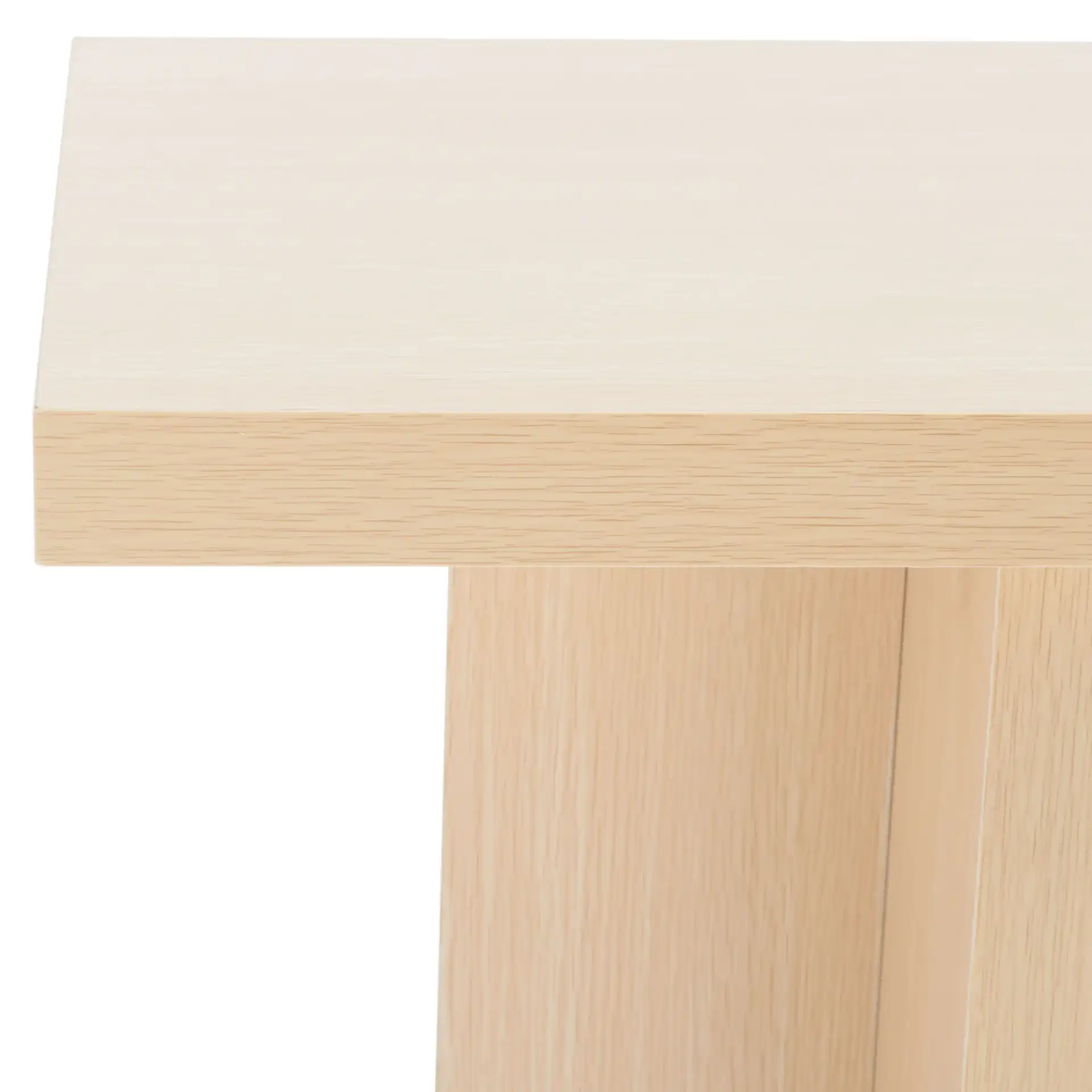 Florence Small Console Table in Natural in a styled room