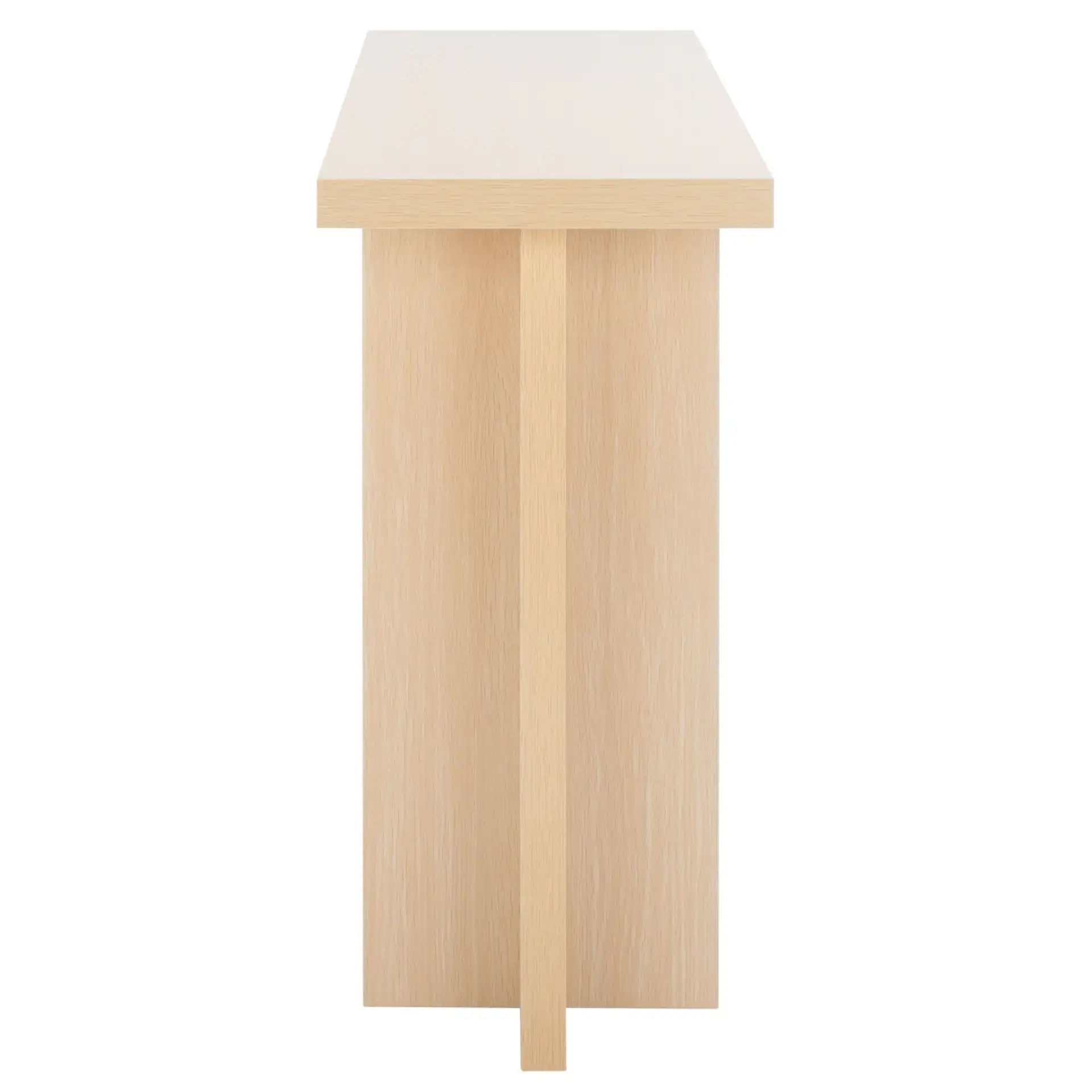 Florence Small Console Table in Natural, detail view