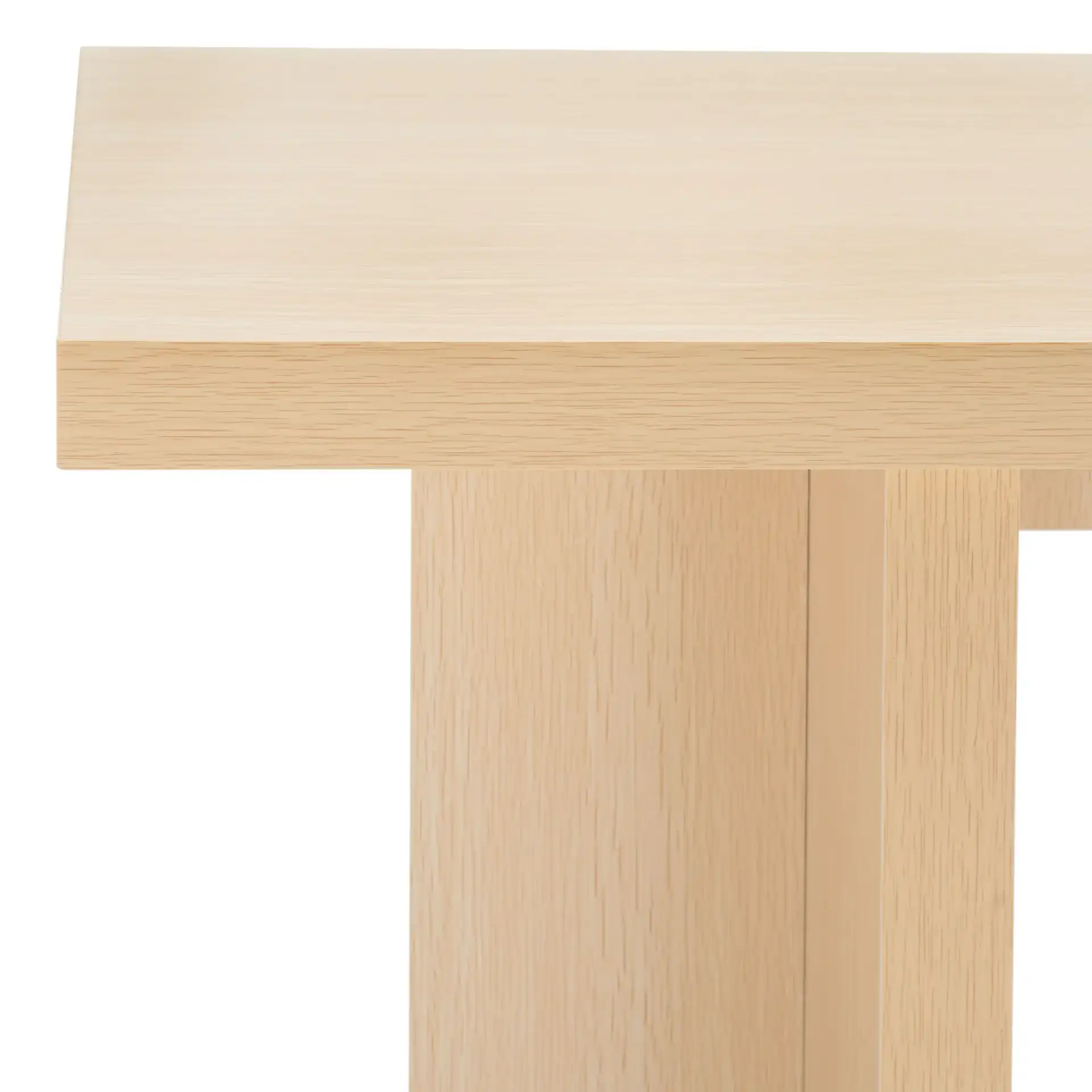 Florence Large Console Table in Natural in a styled room