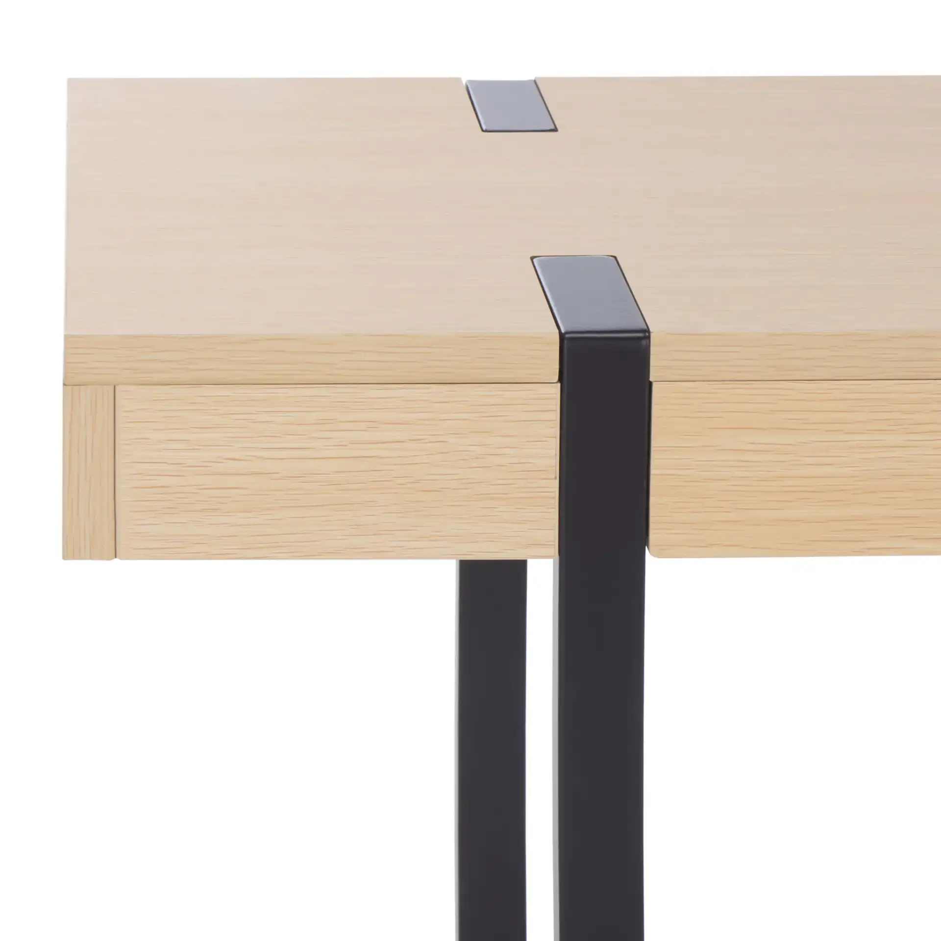 Klausner Console Table in Sand / Black in a styled room