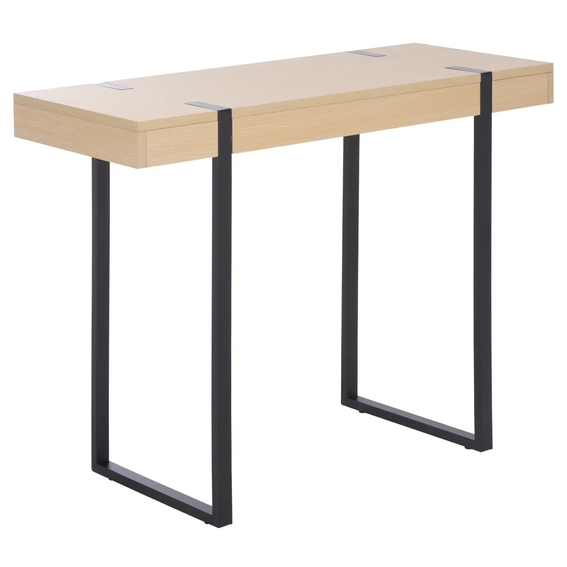 Klausner Console Table in Sand / Black, detail view