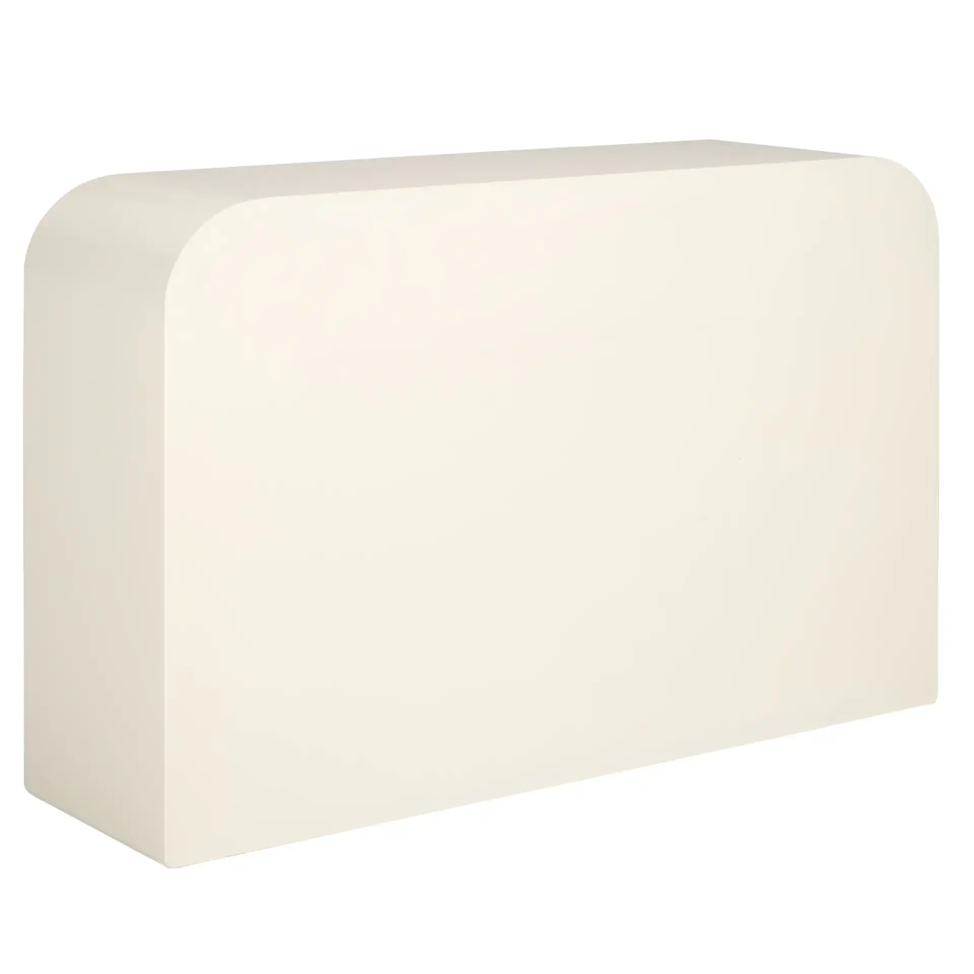 Nefeli Console Table in Ivory, detail view