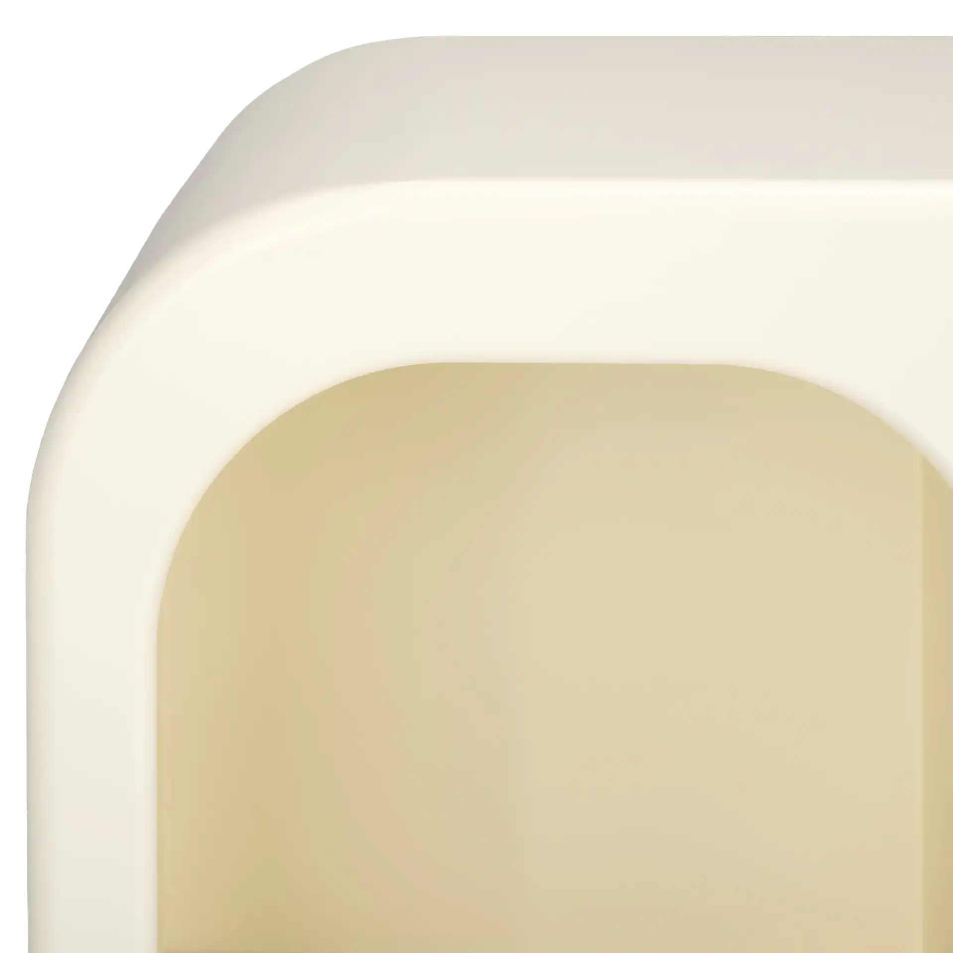 Nefeli Console Table in Ivory in a styled room