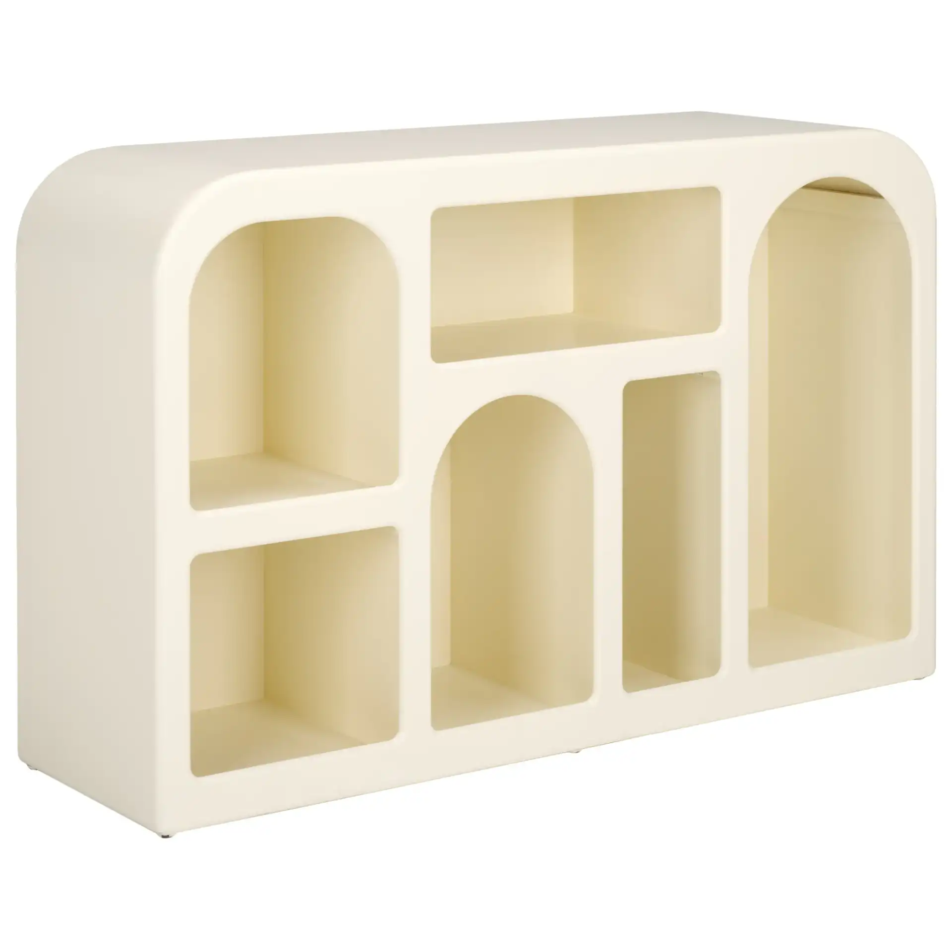 Nefeli Console Table in Ivory, detail view