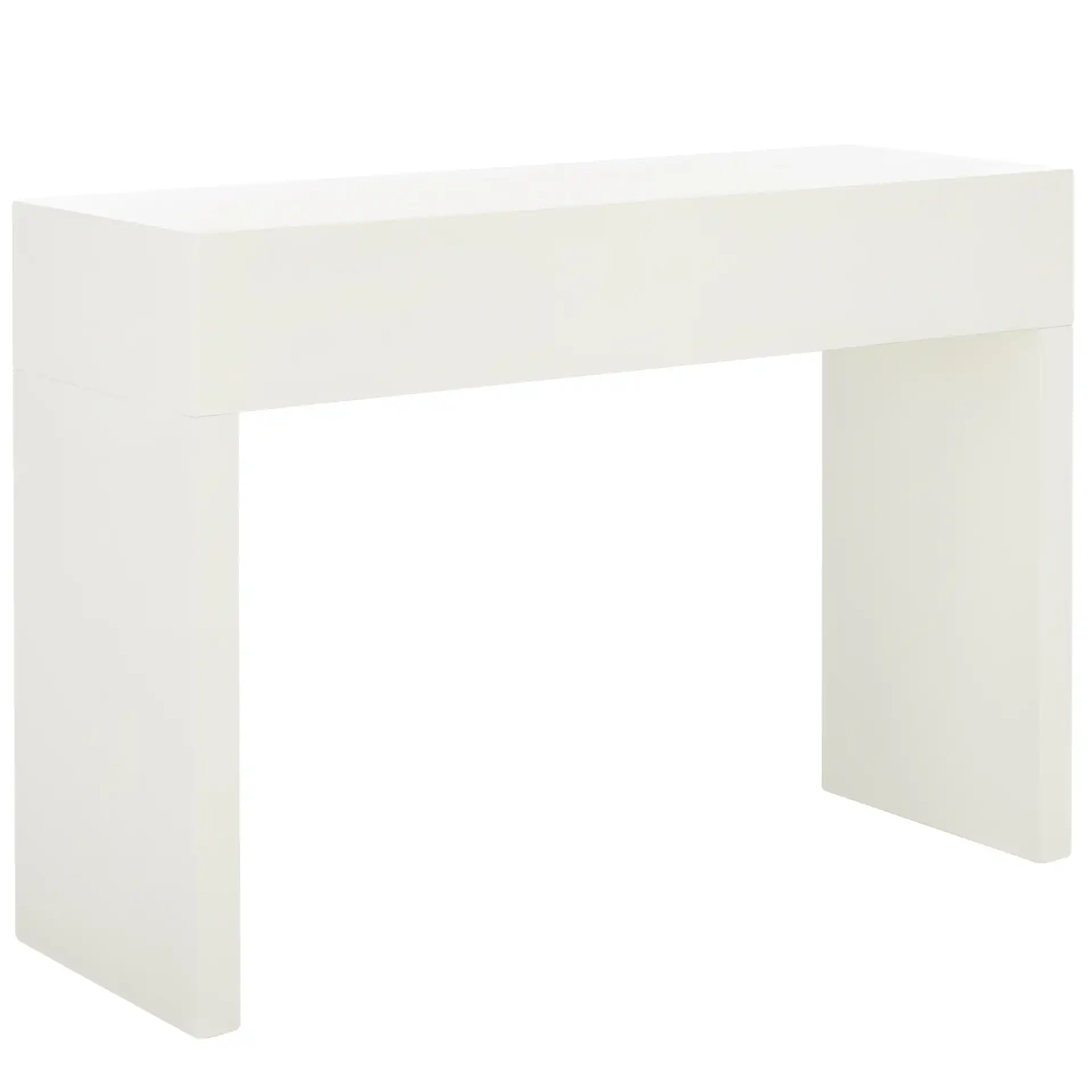 Rune Console Table With Drawers in Ivory, detail view