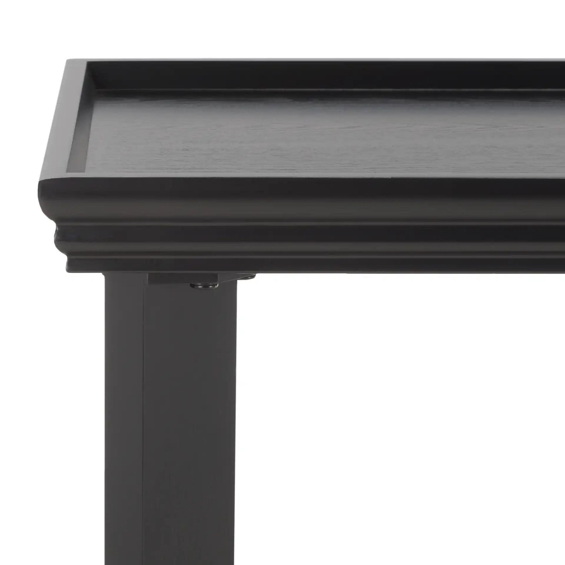 Naios Console Table in Black in a styled room