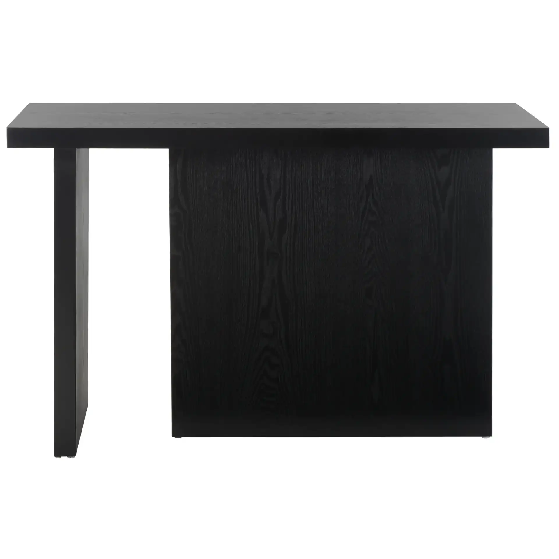 Assana Console Table in Black, detail view