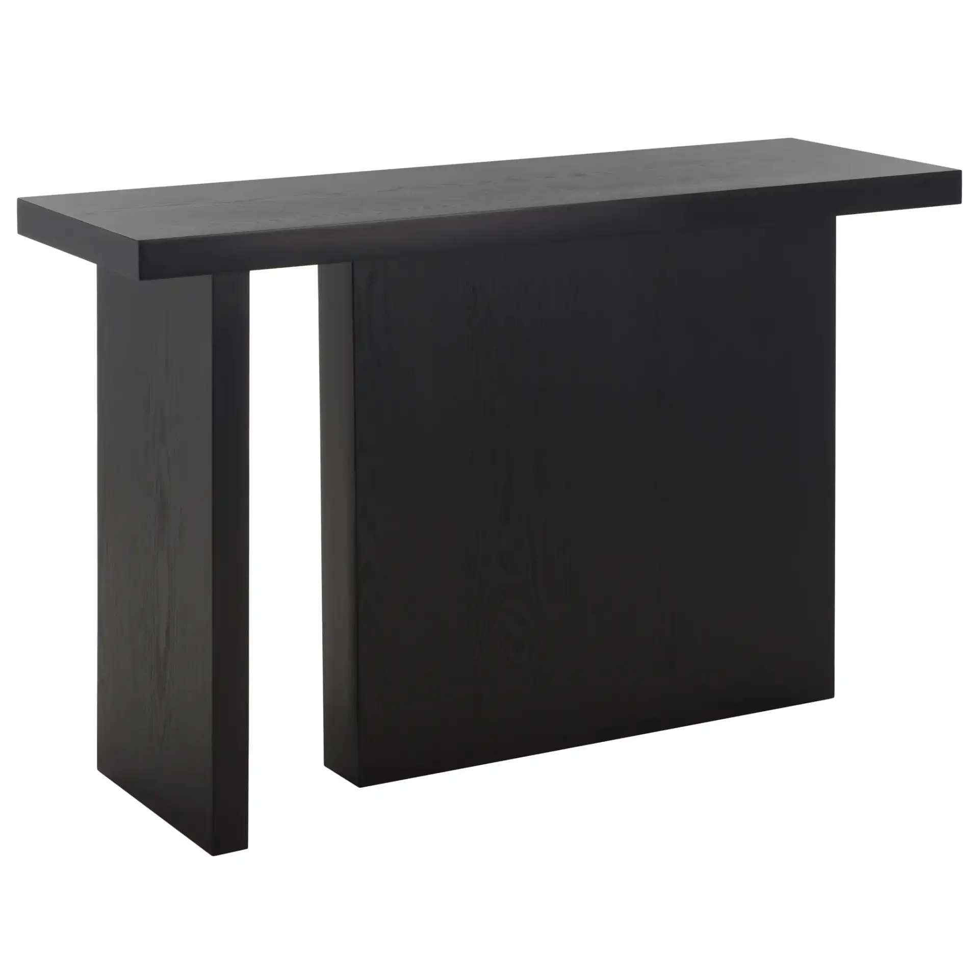 Assana Console Table in Black, detail view