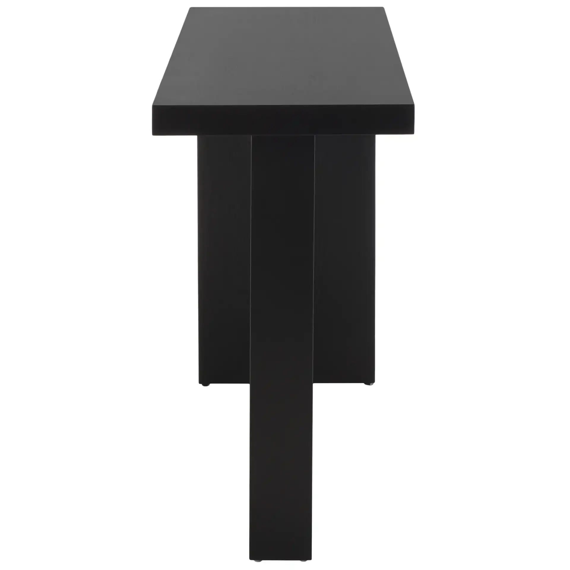 Assana Console Table in Black, detail view