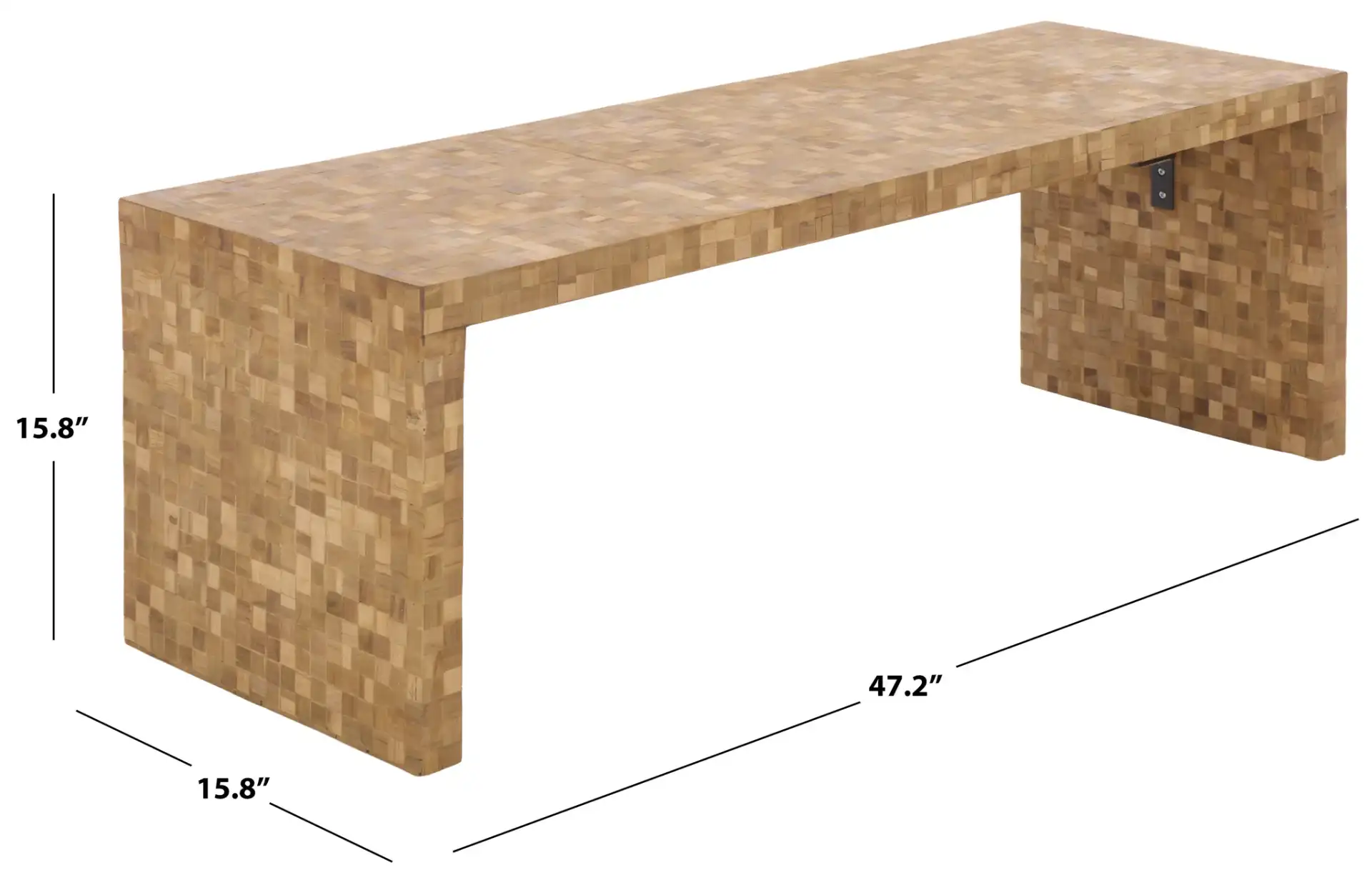 Francisco Coffee Table in Natural, detail view