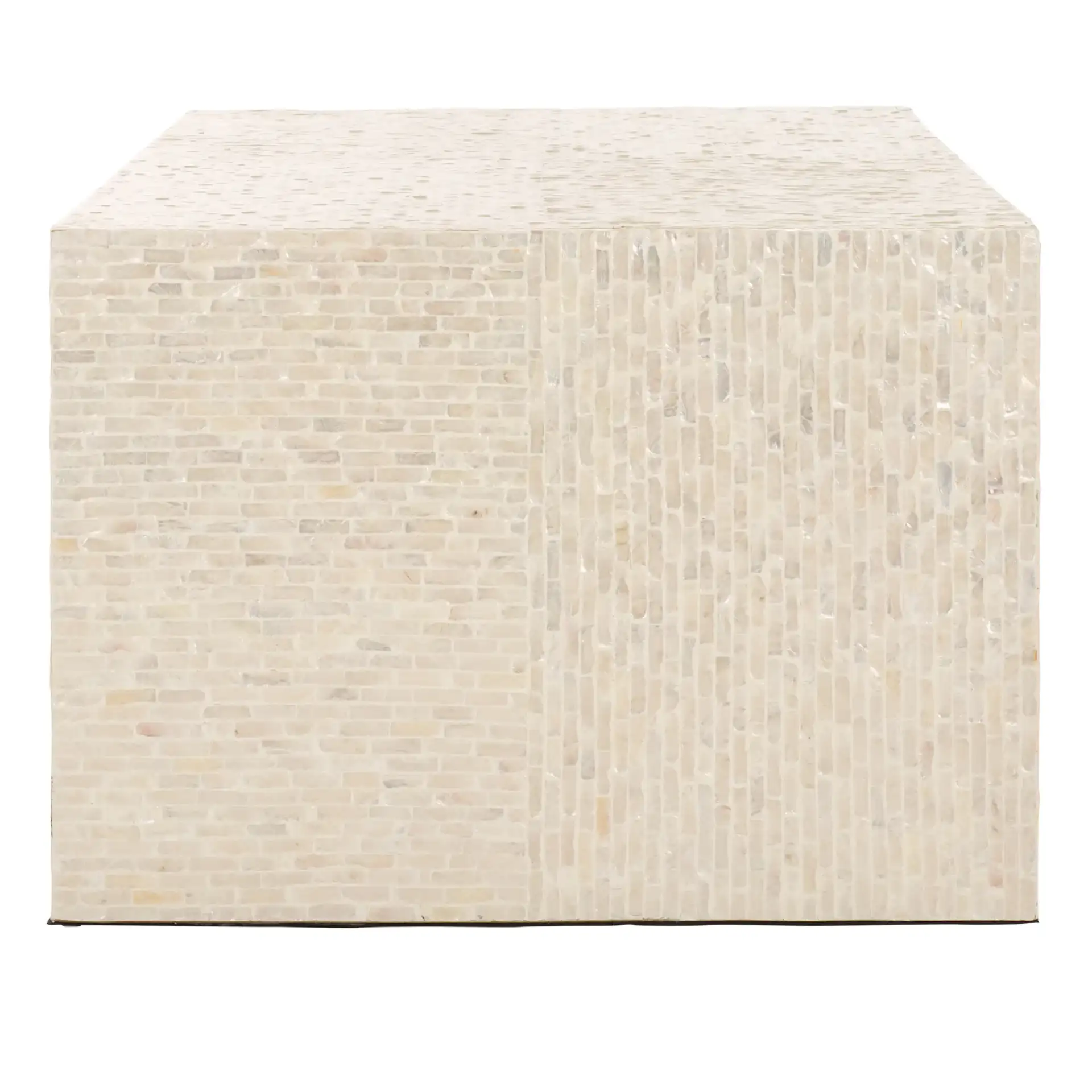 Scarlett Rectangle Coffee Table in Natural, detail view