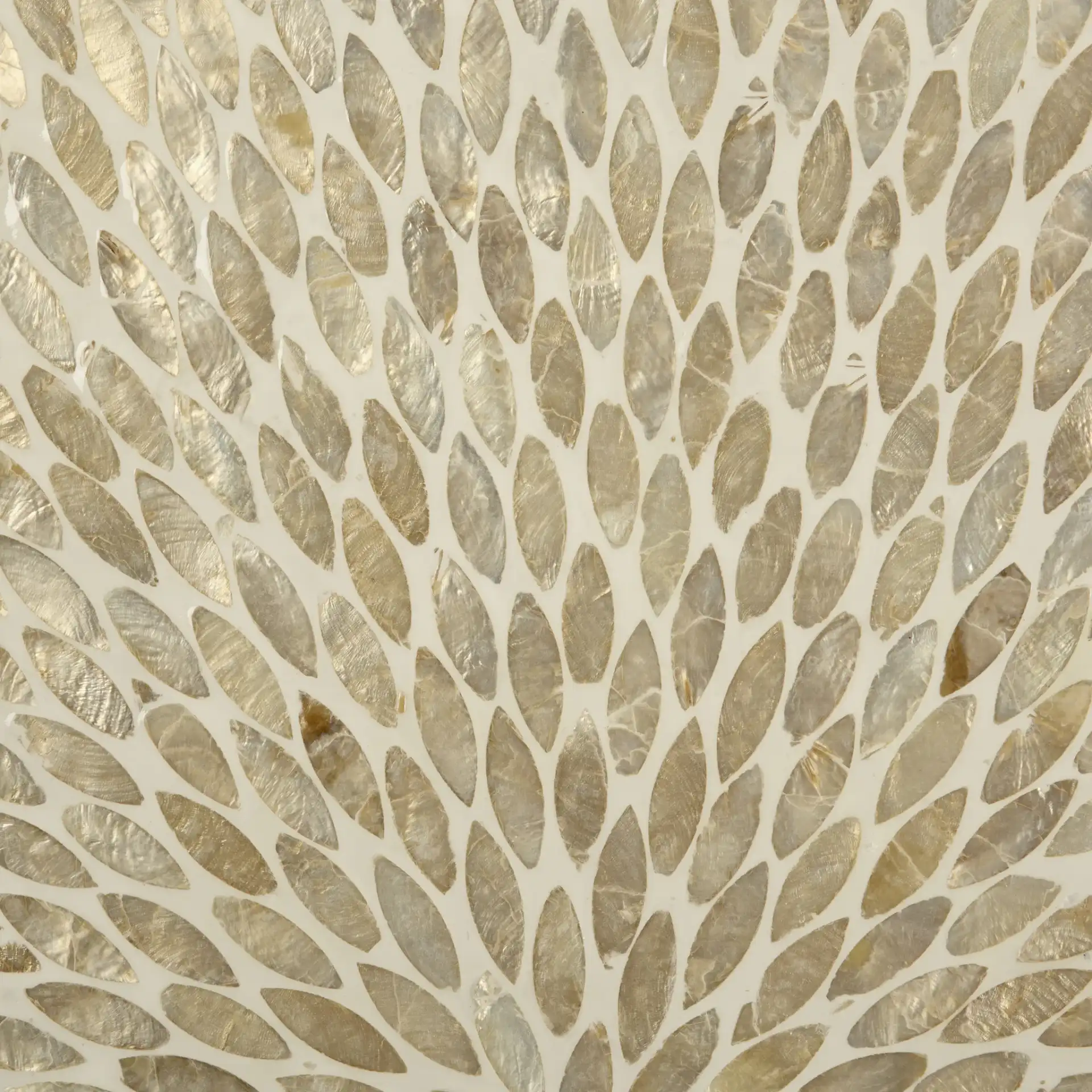 Analia Round Coffee Table in Beige, detail view