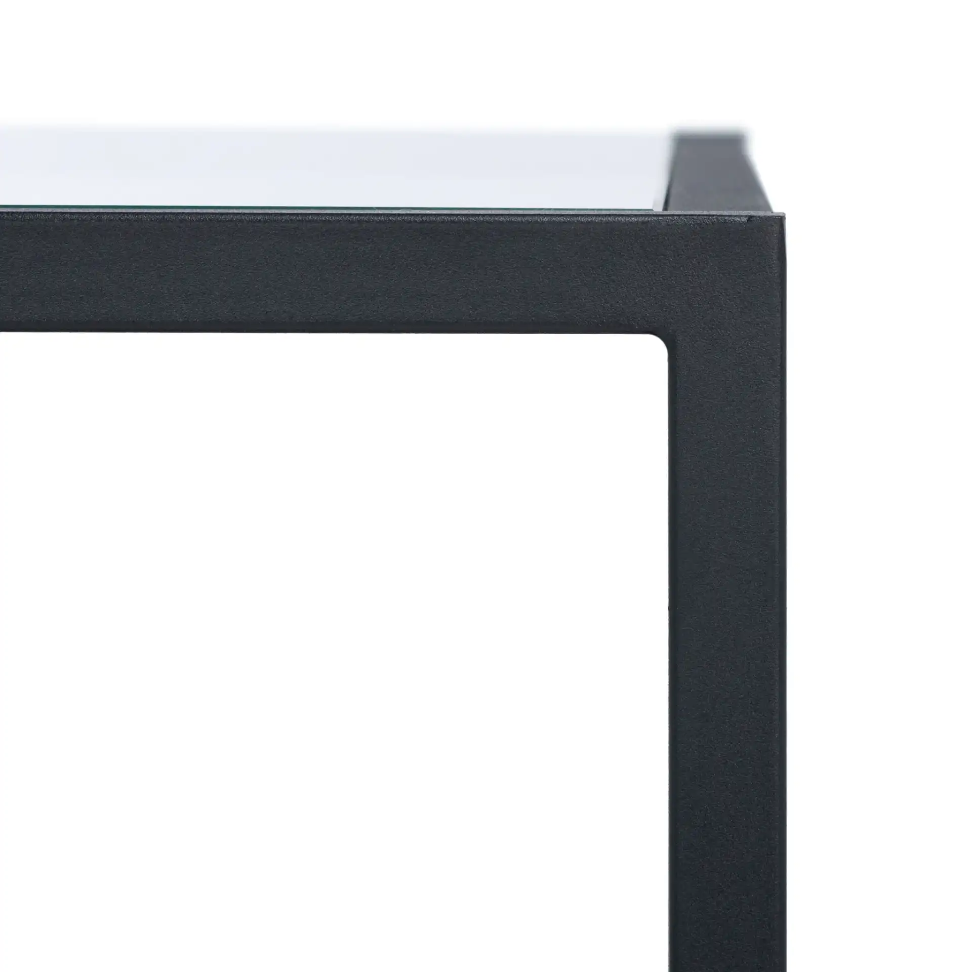 Ackley Coffee Table in Black in a styled room