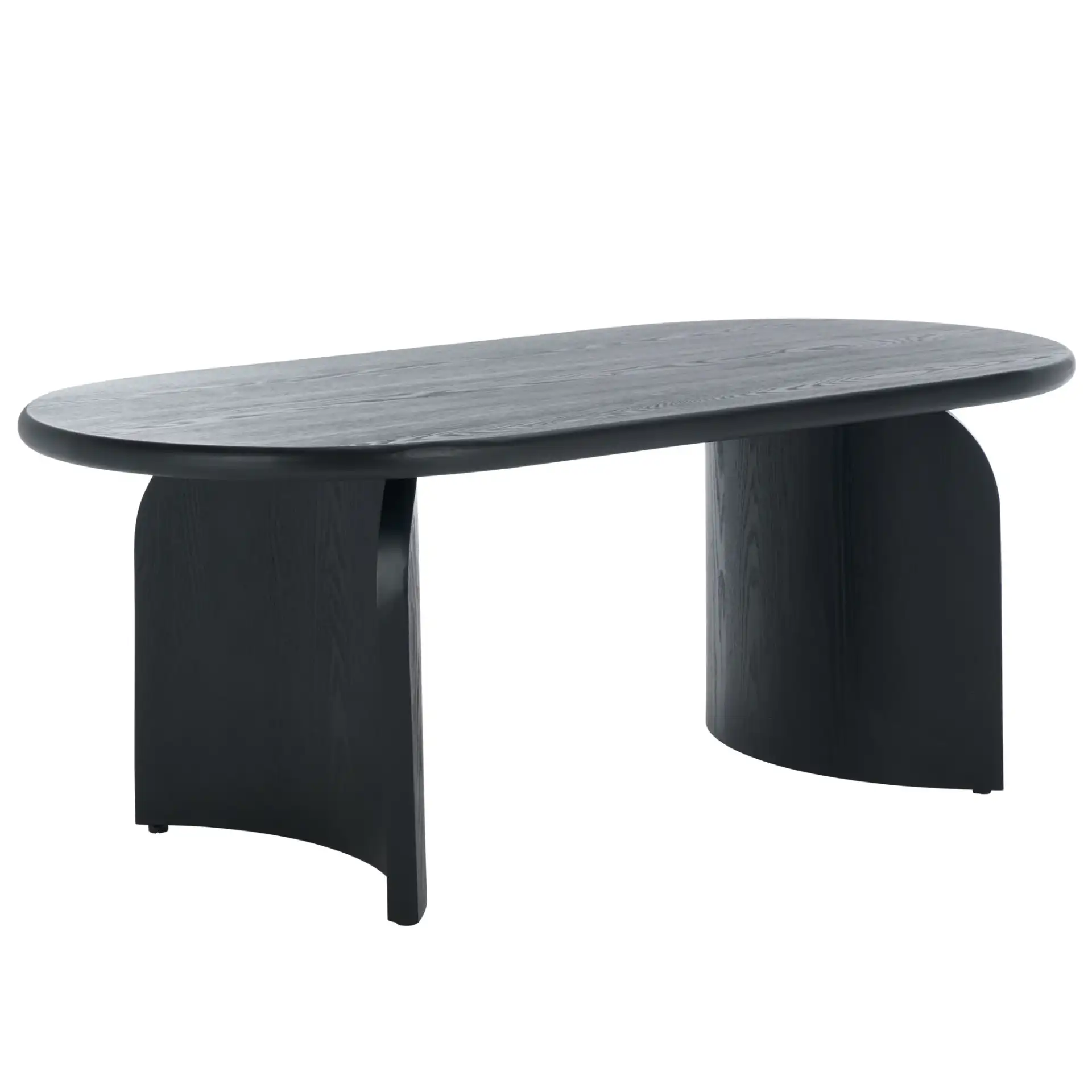 Chakun Coffee Table in Black, detail view