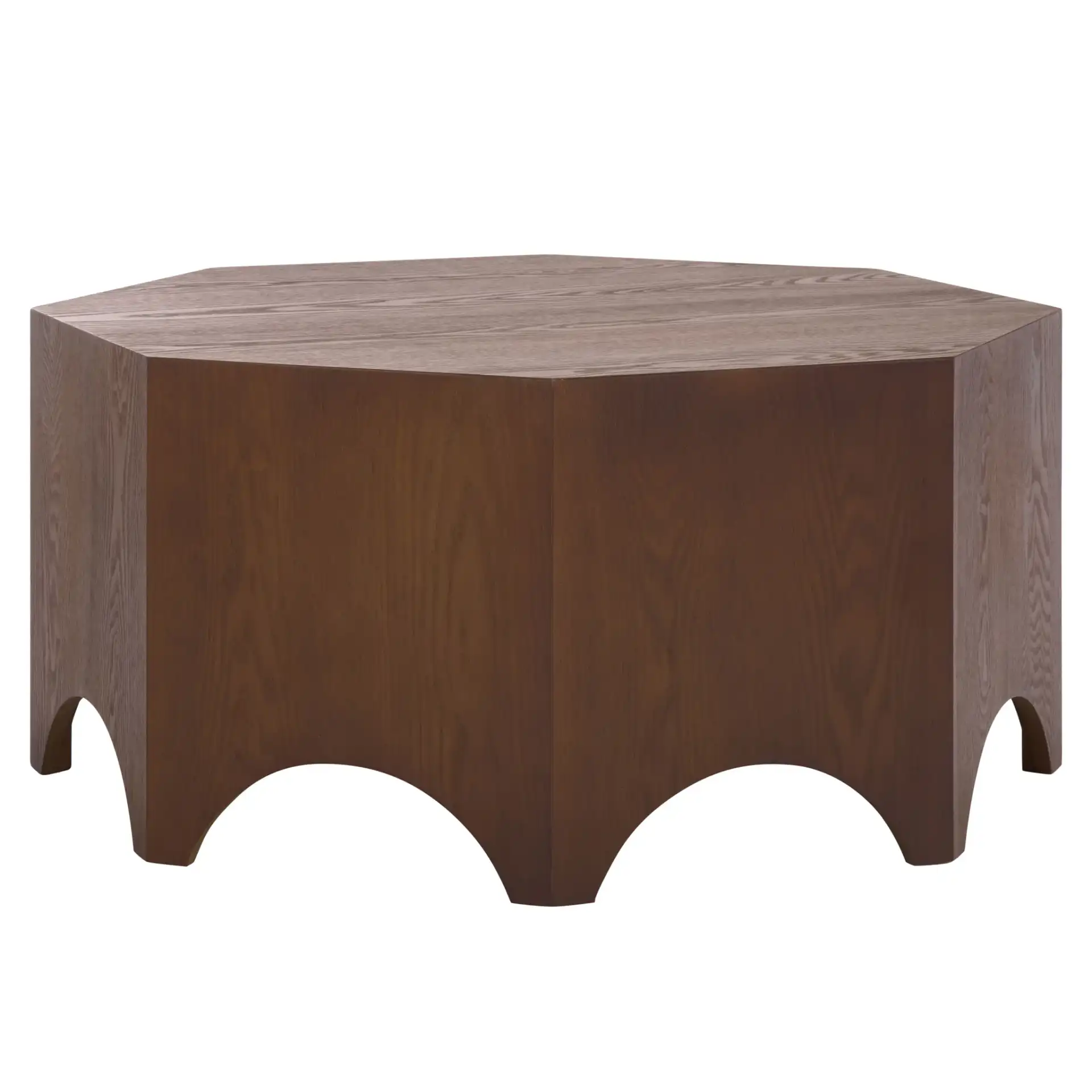 Maraki Coffee Table in Walnut, detail view