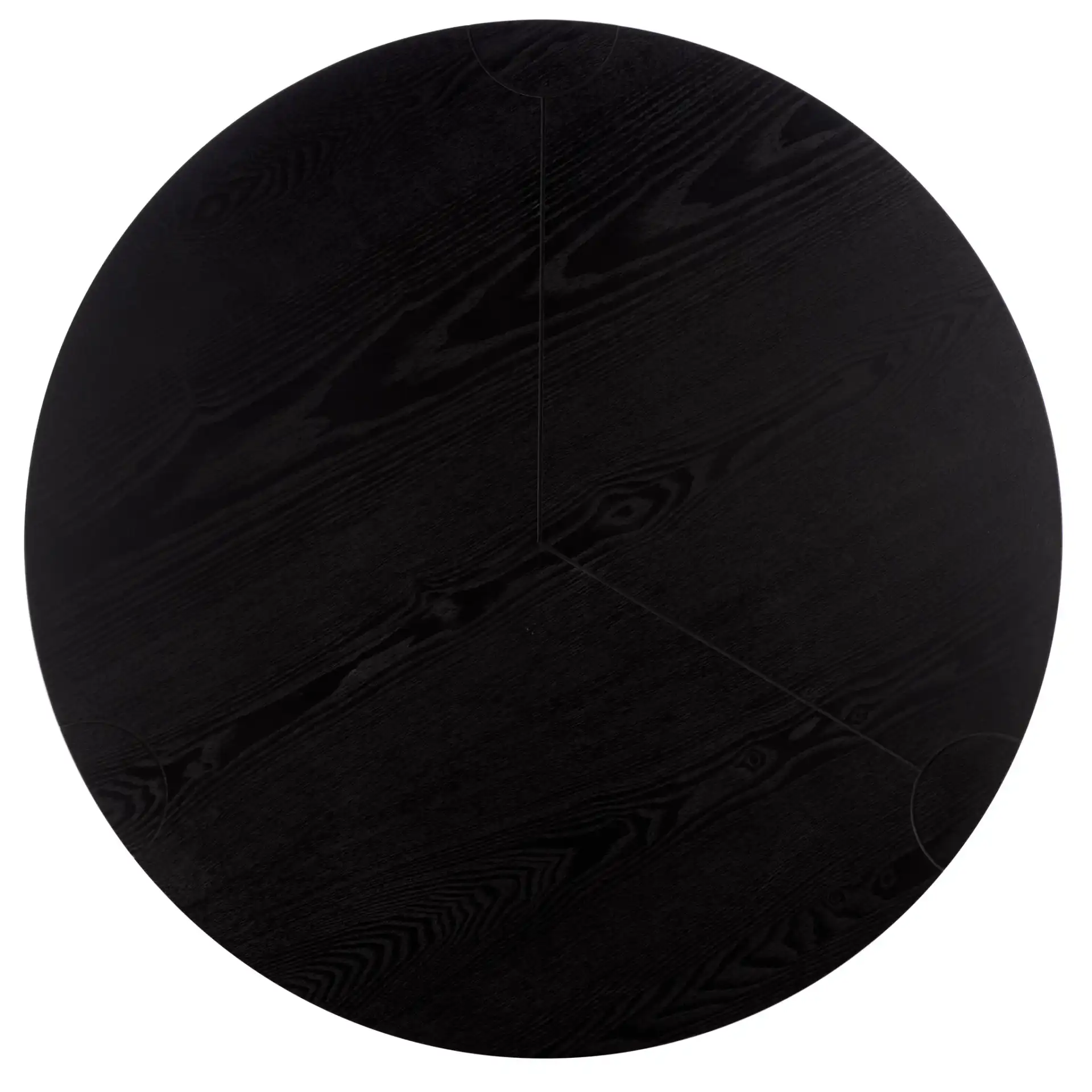 Gaby Round Coffee Table in Black, detail view