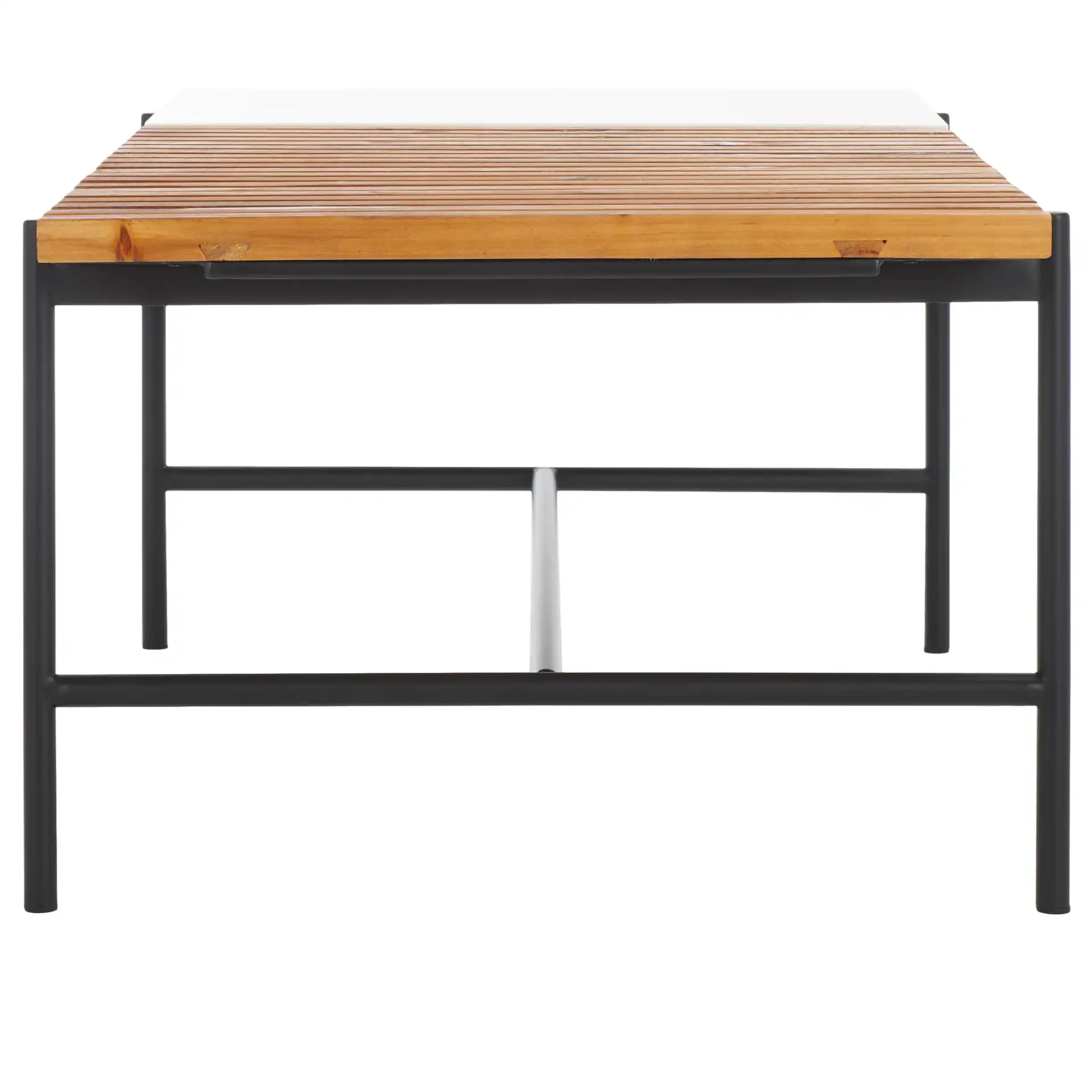 Dallas Coffee Table in Brown / White Faux Marble, detail view