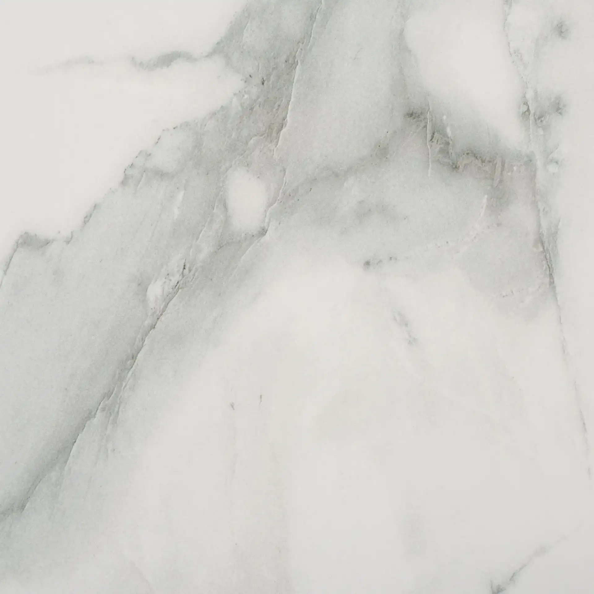 Samie Coffee Table in White Ceramic Faux Marble / Walnut, detail view