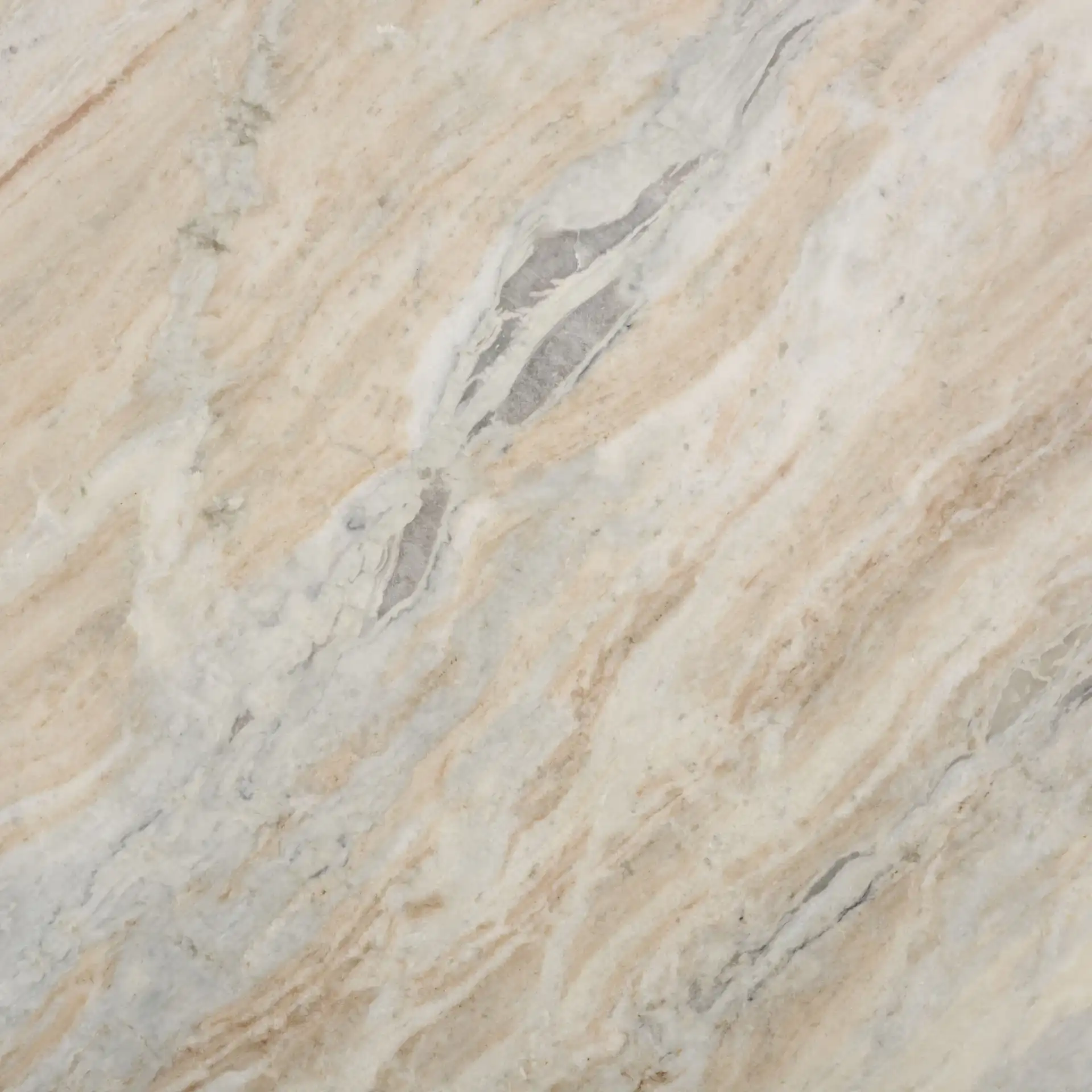 Alessio Marble Side Table in Brown / White, detail view
