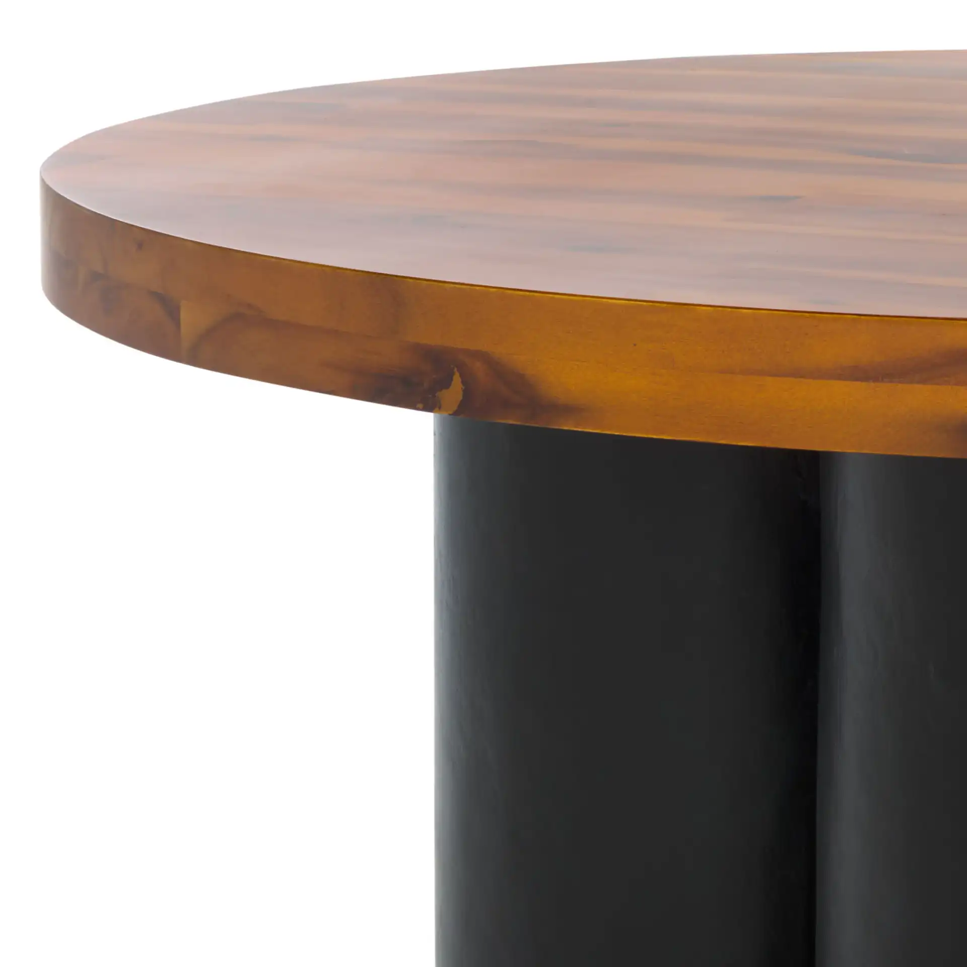 Benvolio Coffee Table in Natural / Charcoal in a styled room