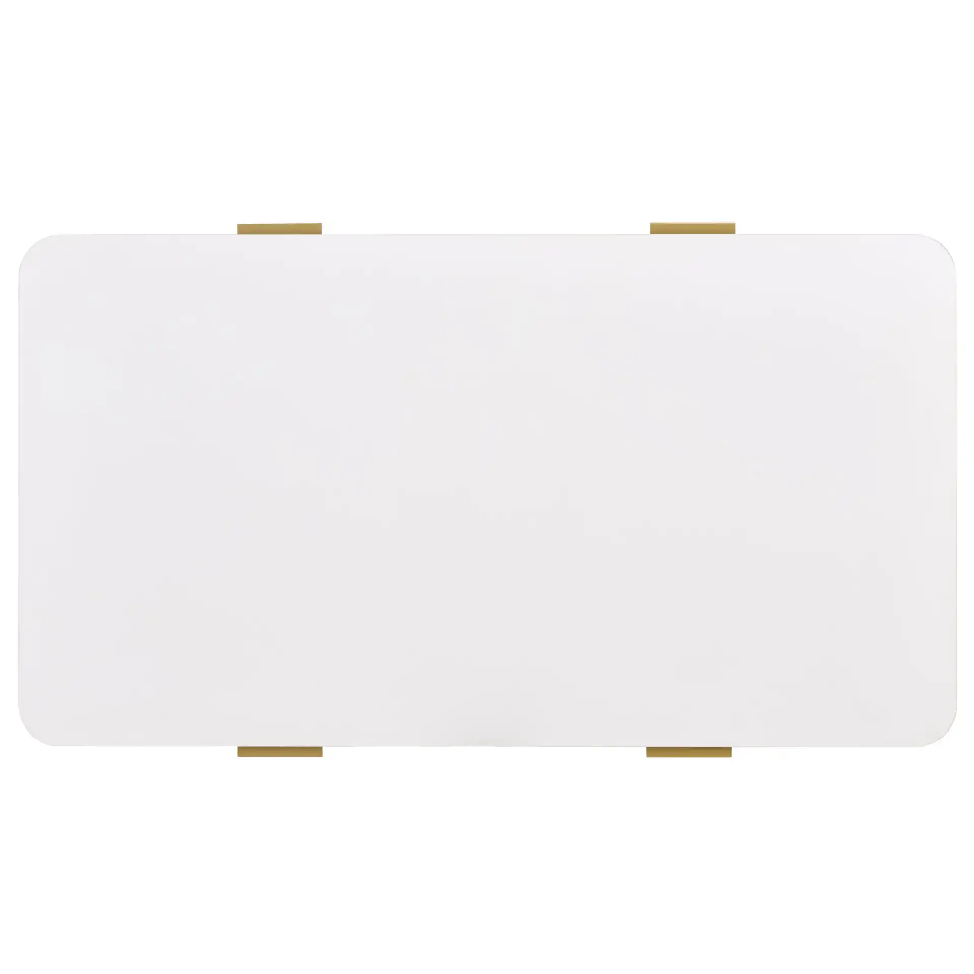 Hilsa Coffee Table in White / Gold, detail view