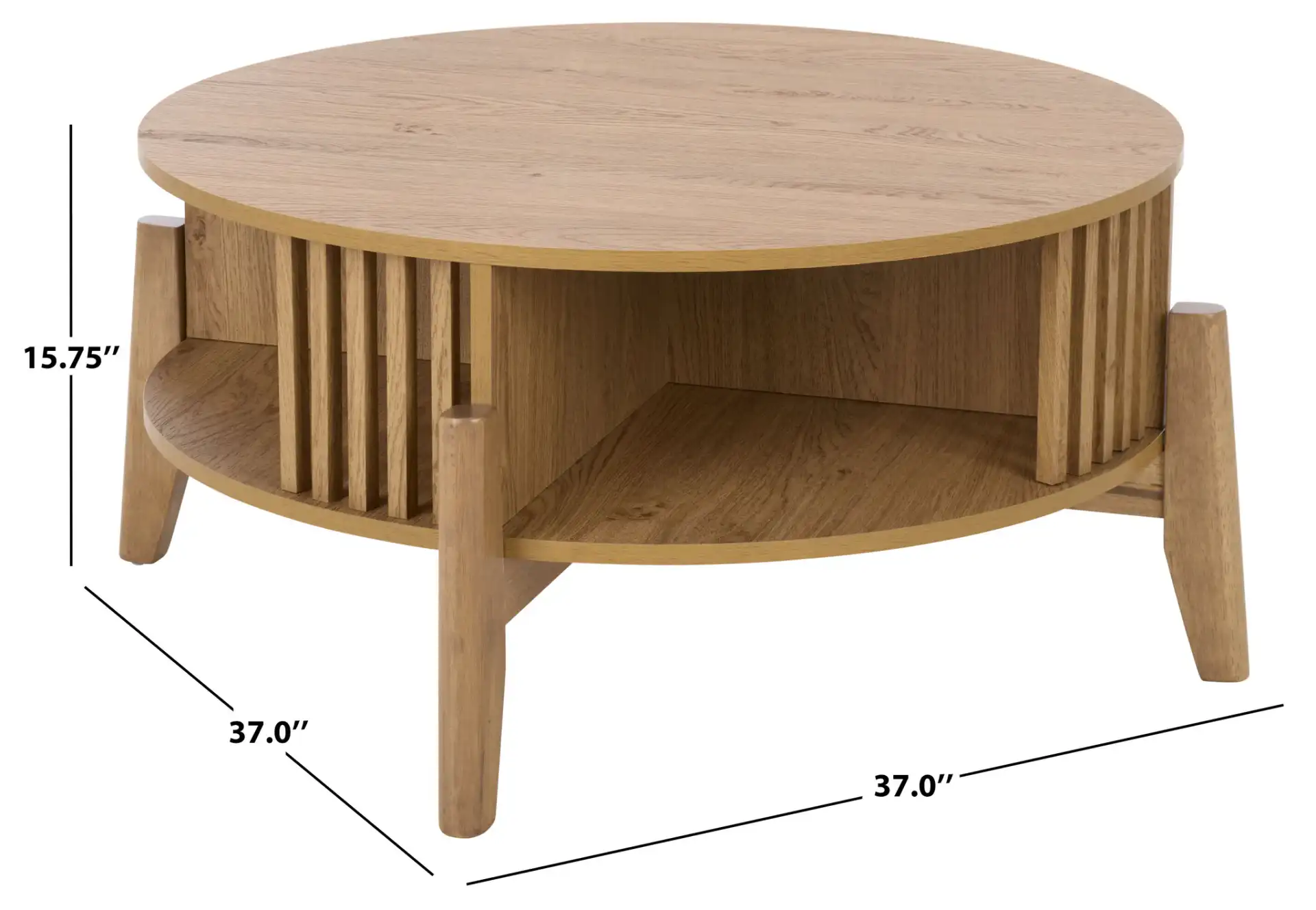 Tomori Coffee Table in Oak, detail view