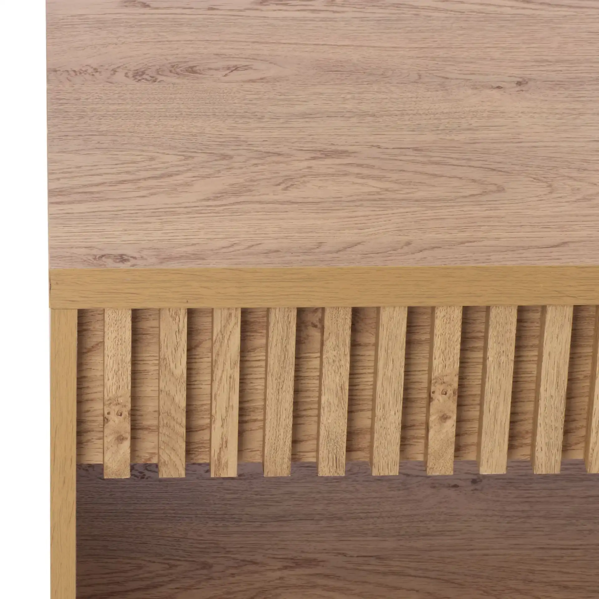 Masa One-Shelf Coffee Table in Oak in a styled room