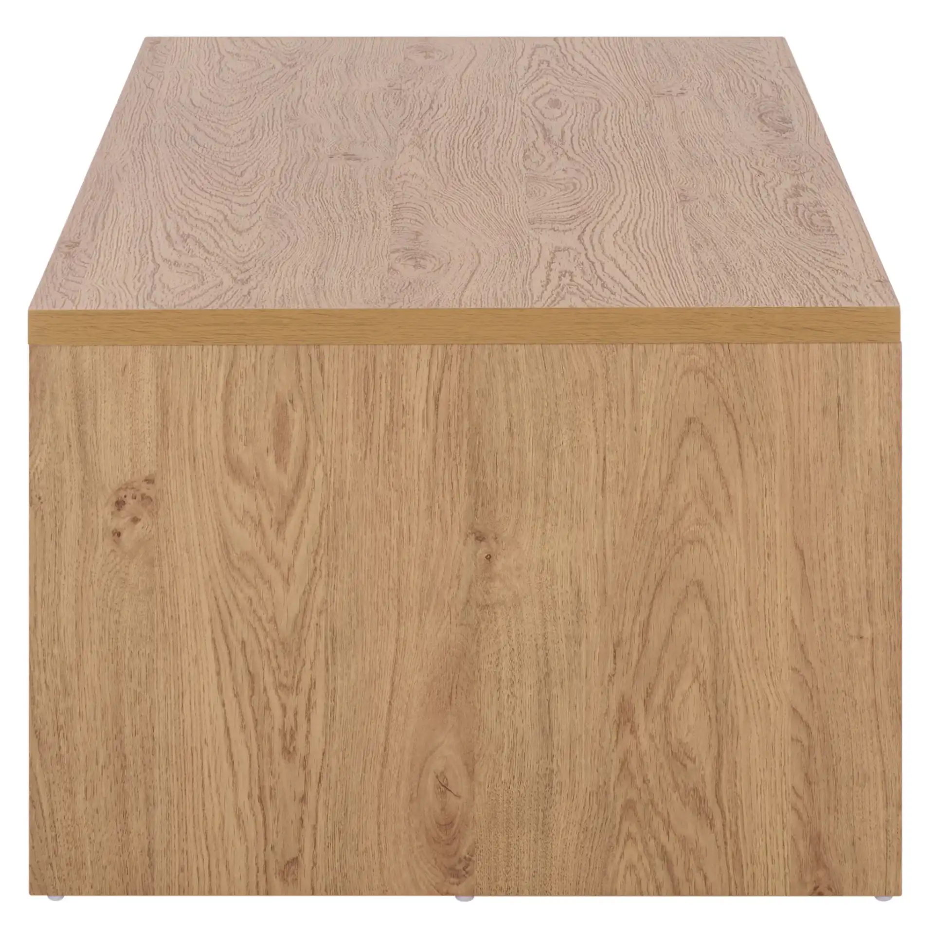 Masa One-Shelf Coffee Table in Oak, detail view