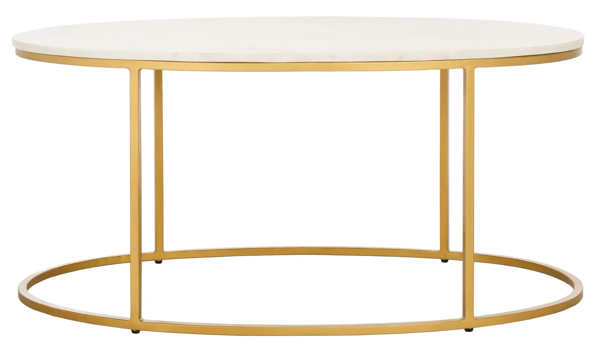 Tage Marble Coffee Table in White Marble / Gold