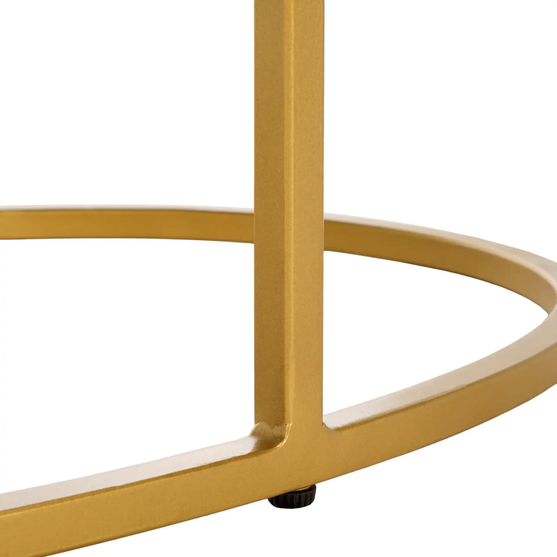 Tage Marble Coffee Table in White Marble / Gold, detail view