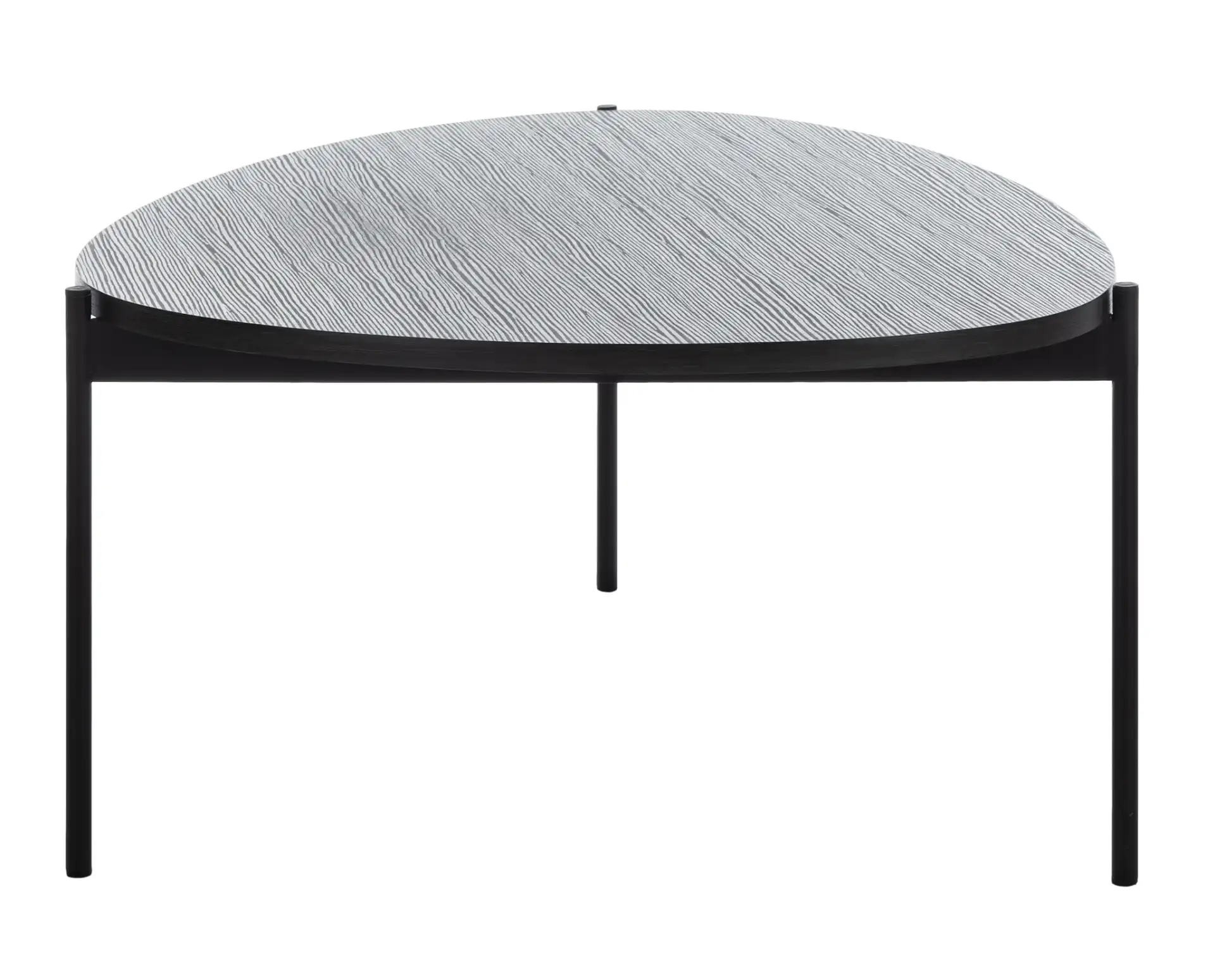 Sven Coffee Table in Dark Gray Oak / Black, detail view