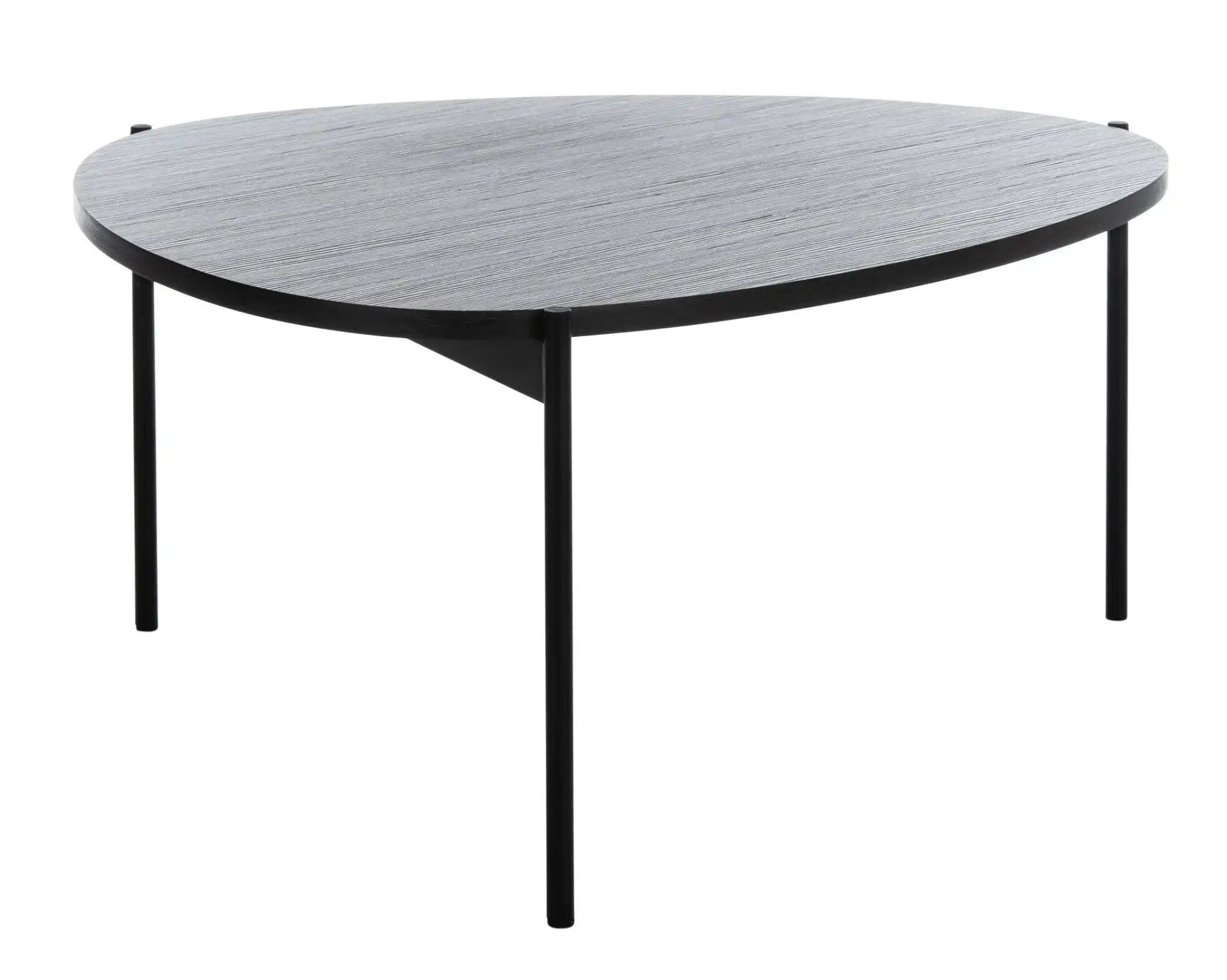 Sven Coffee Table in Dark Gray Oak / Black, detail view