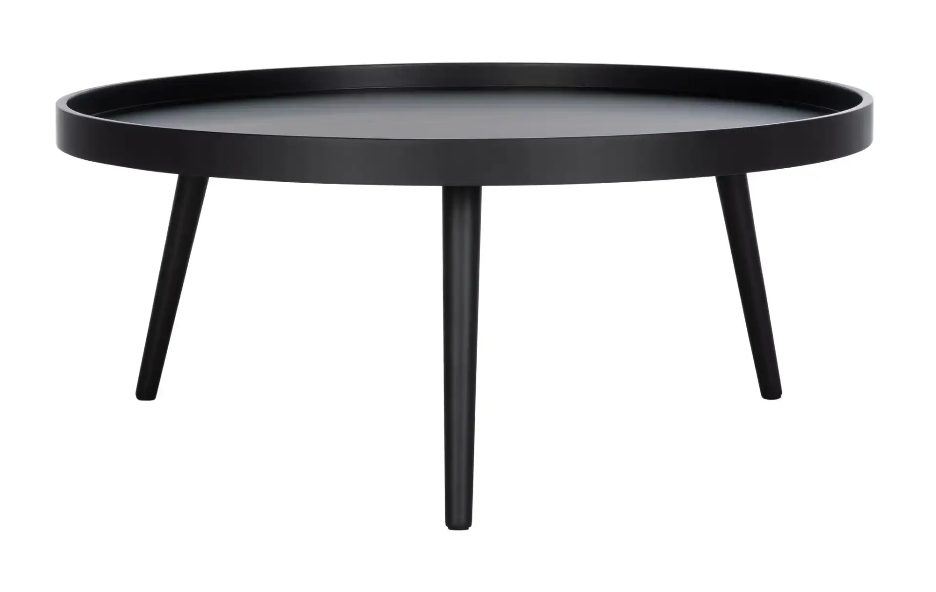 Fritz Tray Top Coffee Table in Black, detail view
