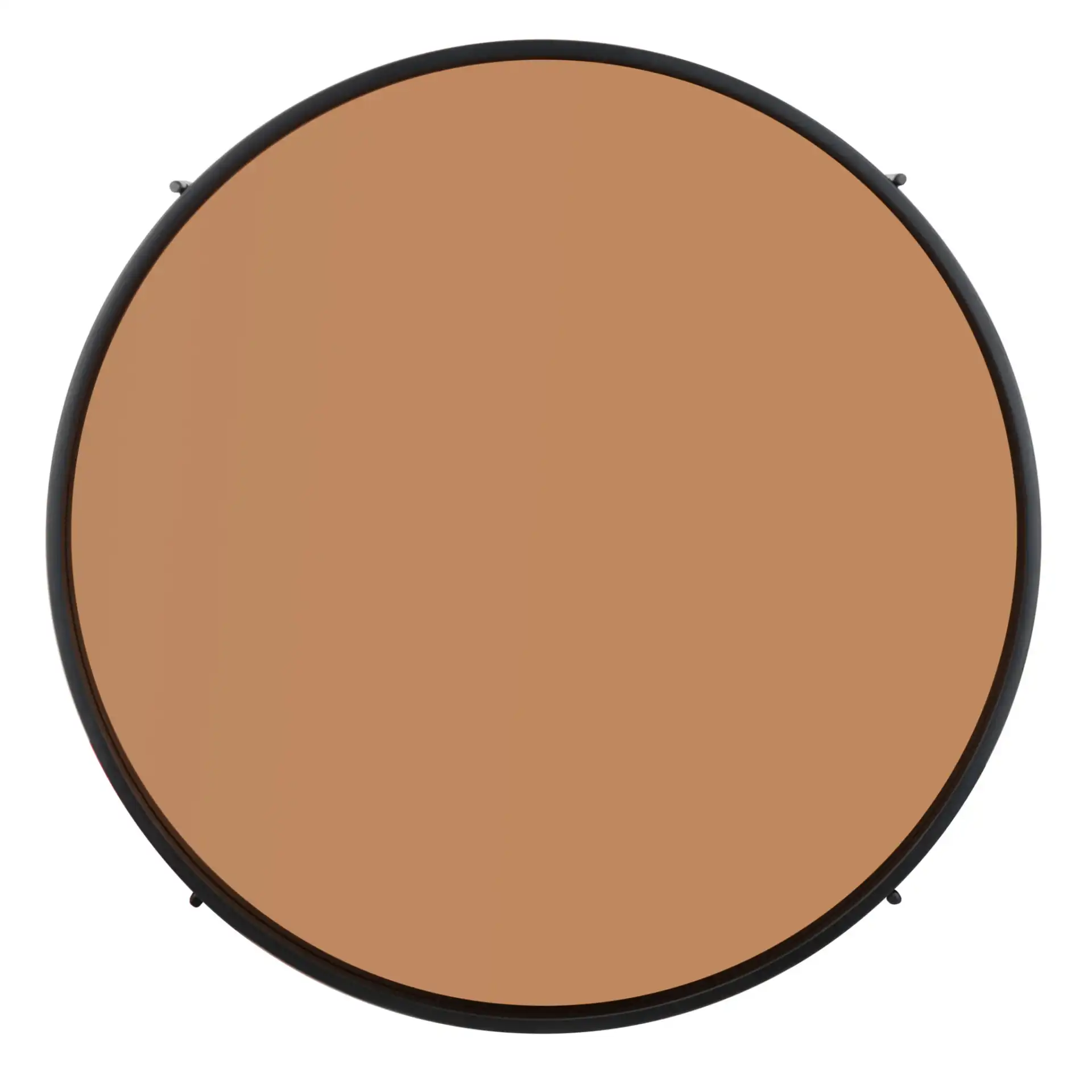 Ruby Tray Top Coffee Table in Rose Gold / Black, detail view