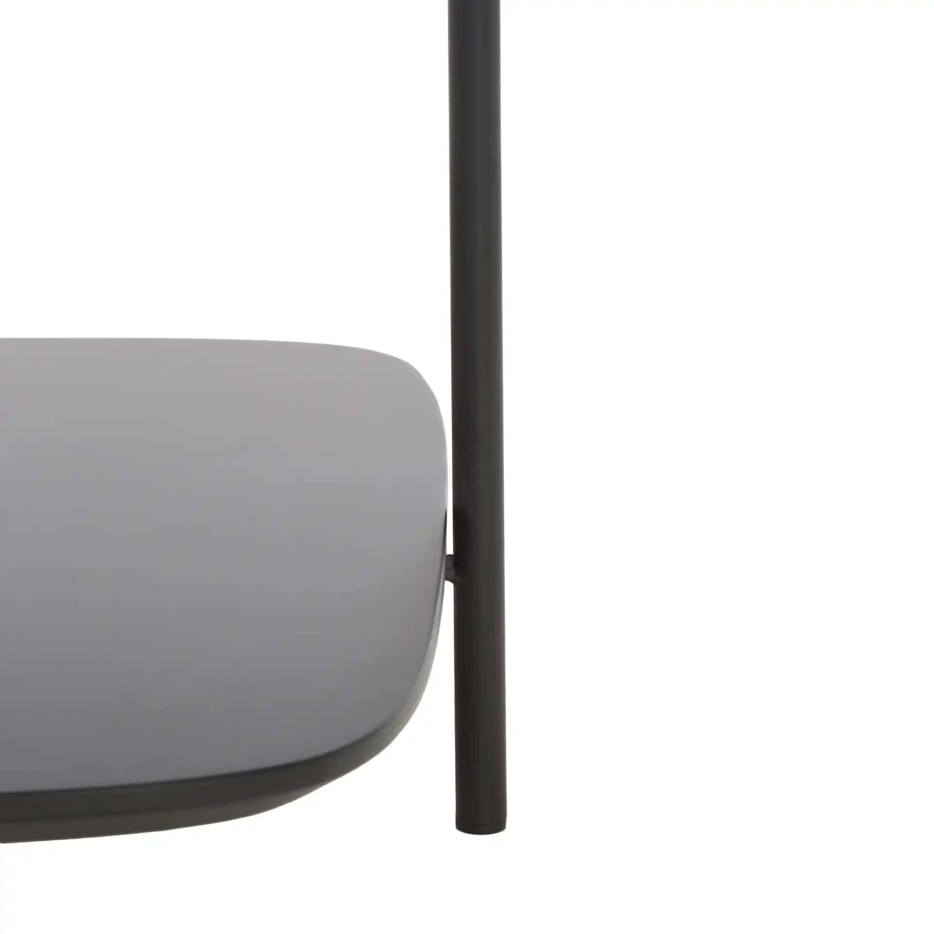 Anzia Coffee Table in White / Black, detail view