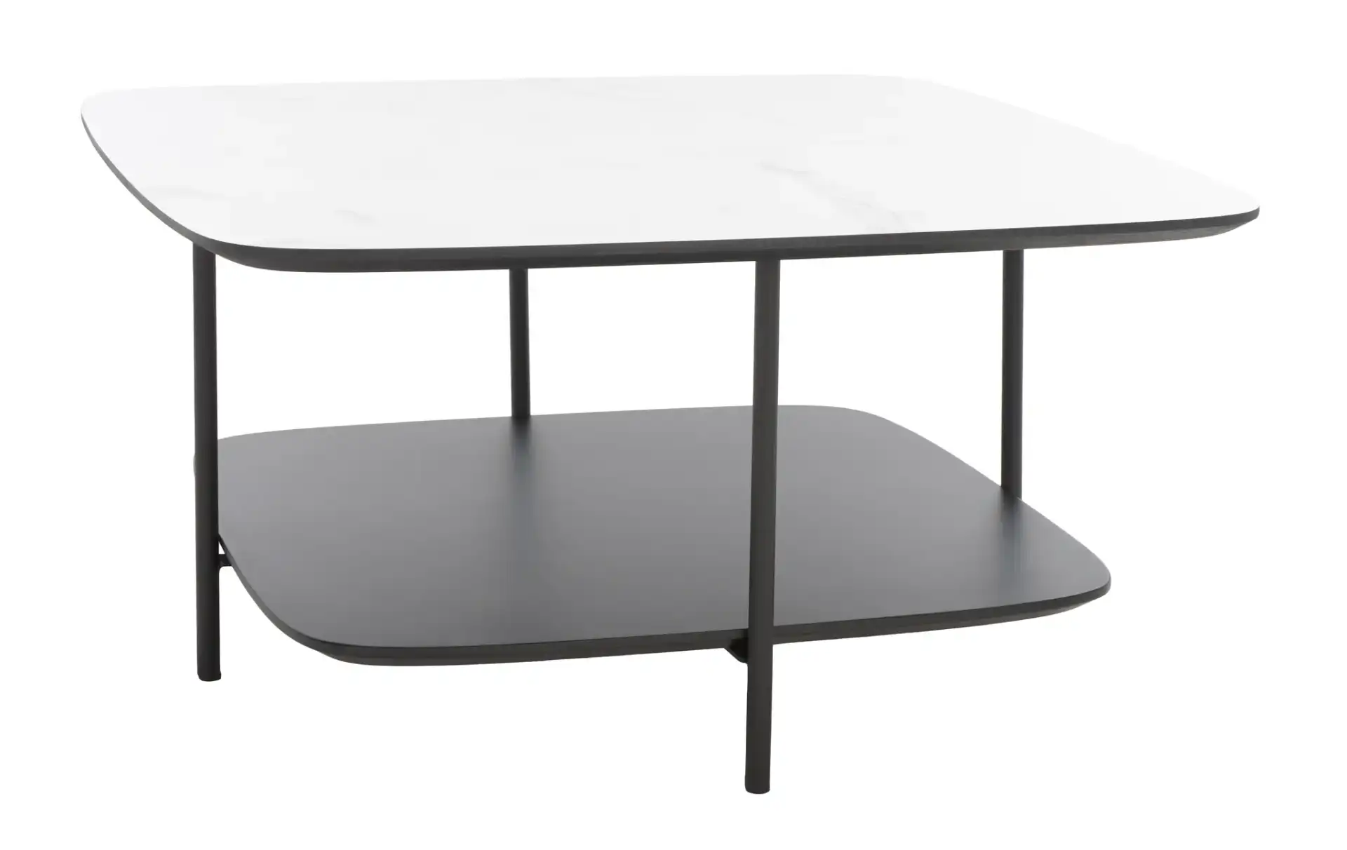 Anzia Coffee Table in White / Black, detail view